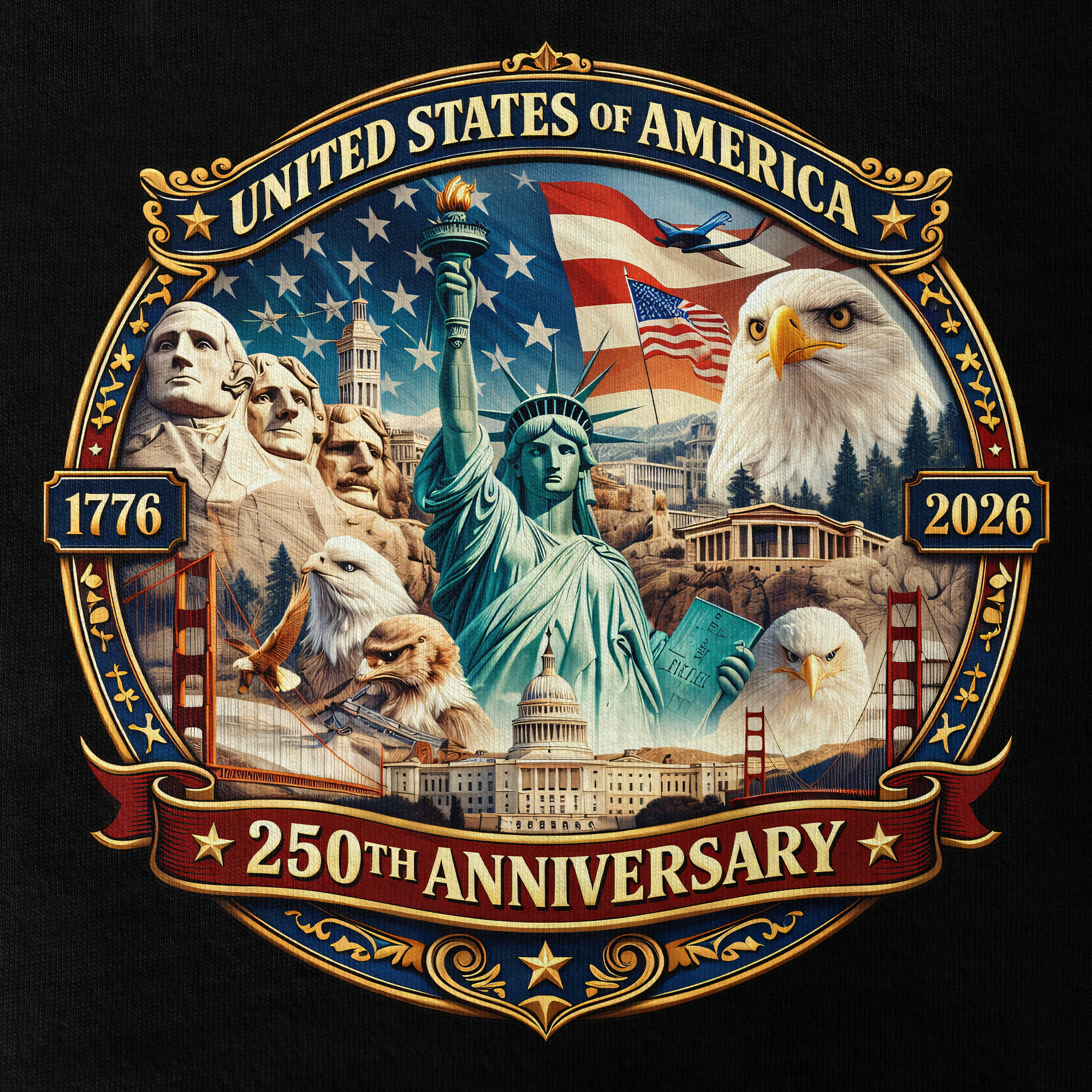 America 250 Years of Freedom Classic T-shirt
