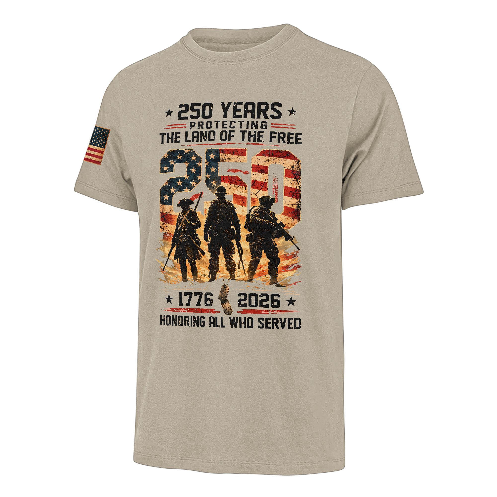 America 250 Years Honoring All Who Served Classic T-shirt