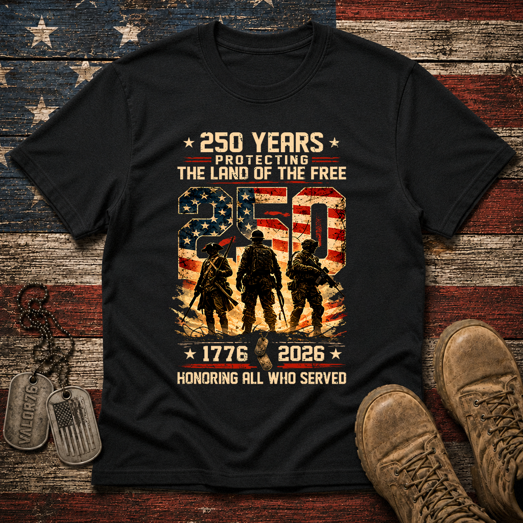America 250 Years Honoring All Who Served Classic Tee