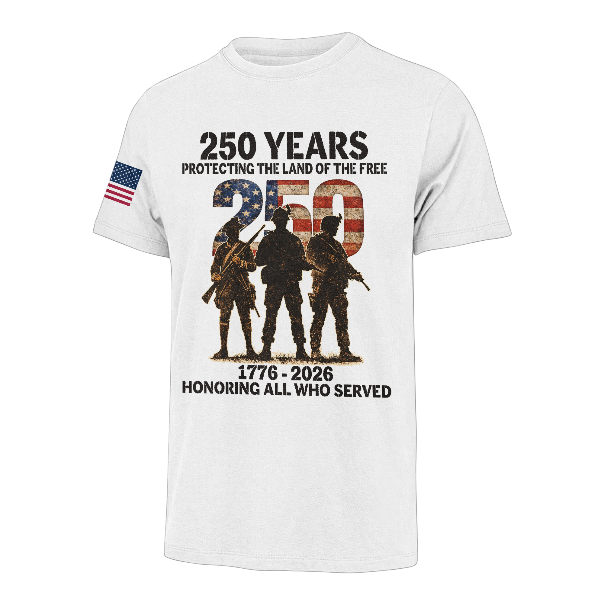 America 250 Years Honoring All Who Served Classic T-shirt