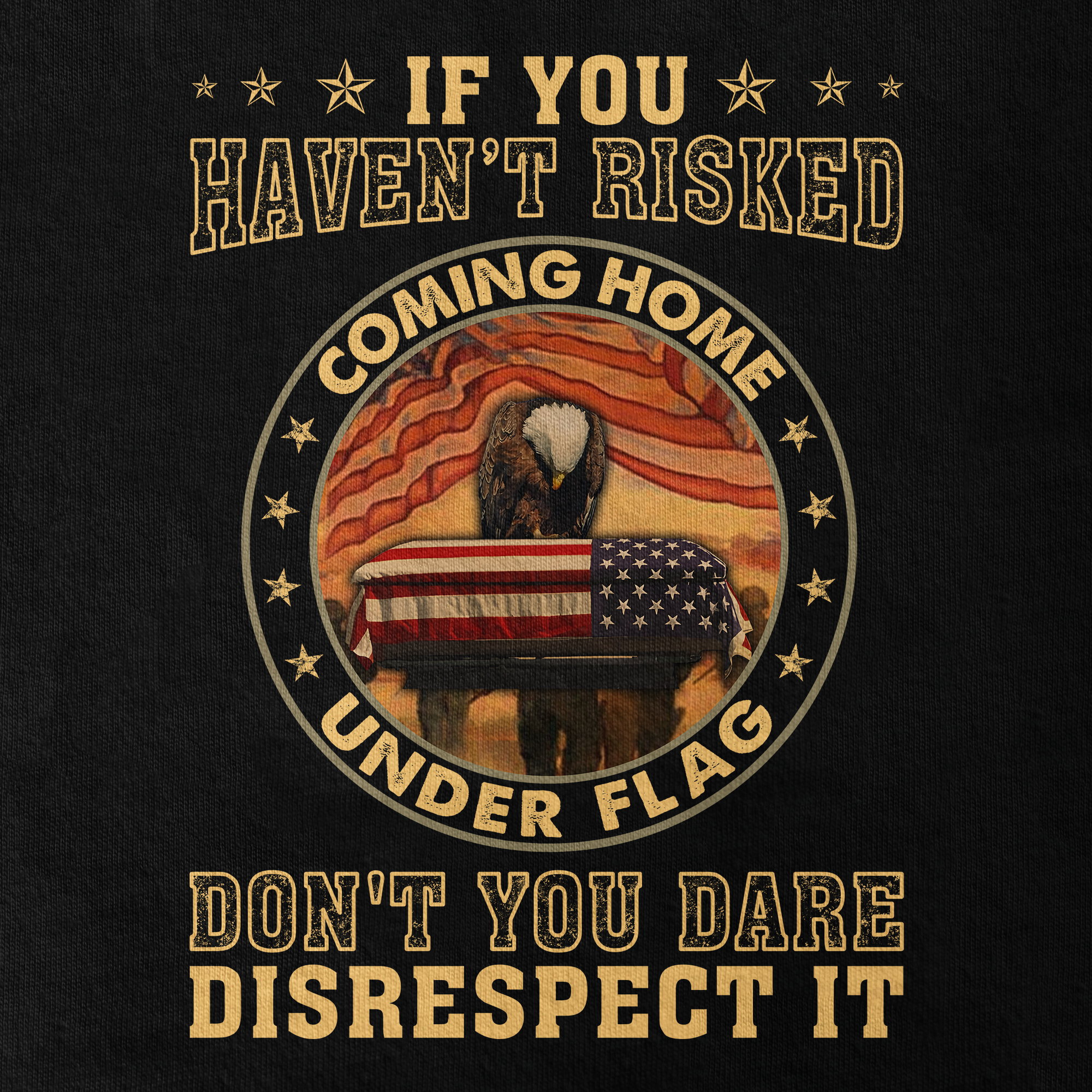 If You Haven't Risked Coming Home Under Flag Classic T-Shirt