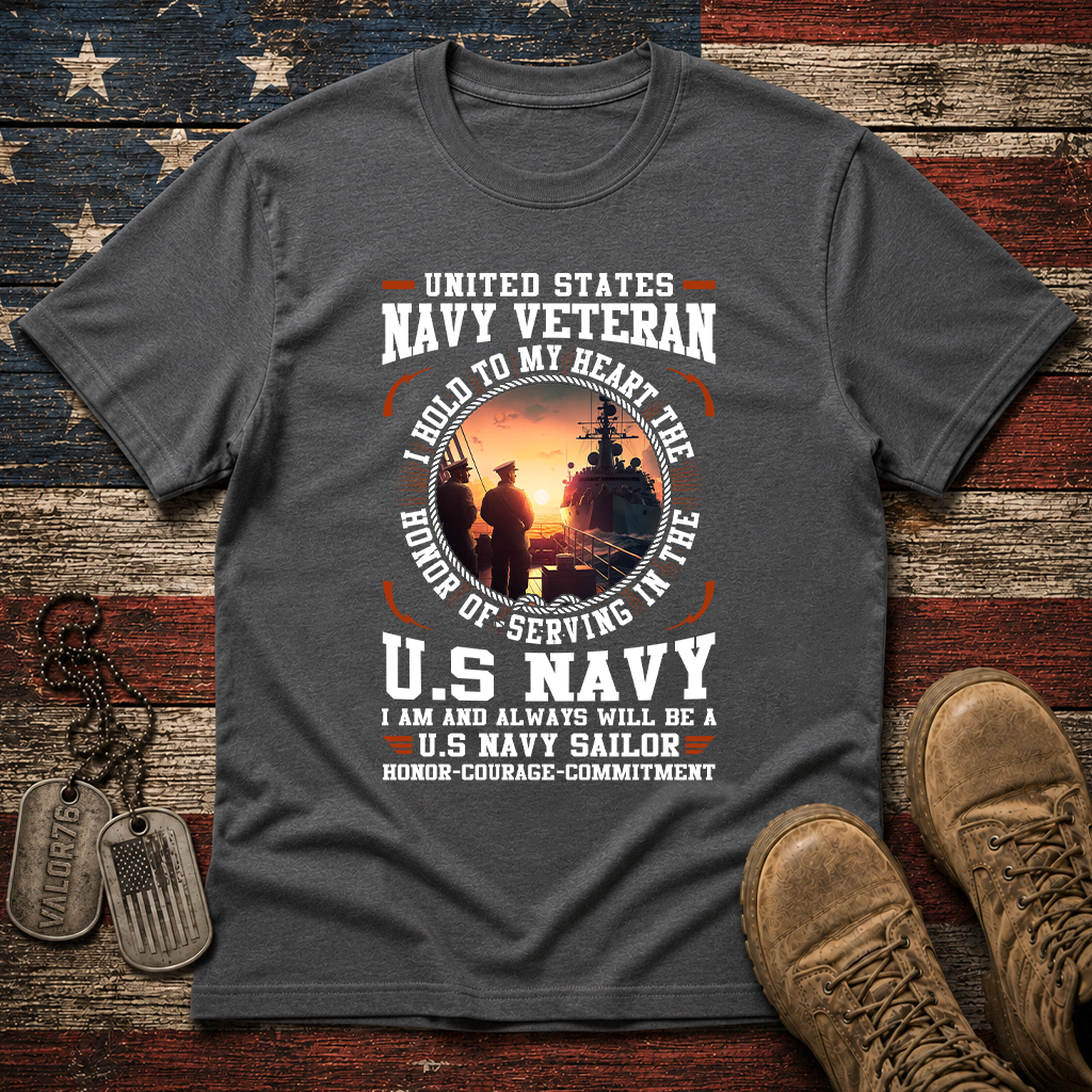 Navy Veteran Classic Tee