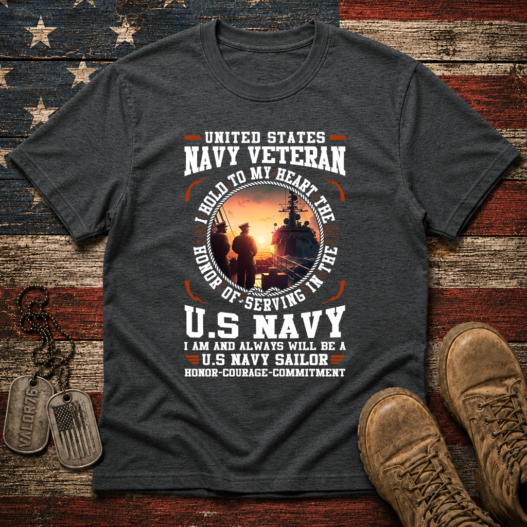 Navy Veteran Classic Tee
