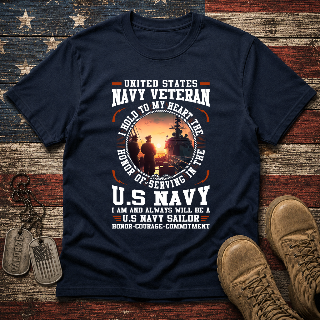Navy Veteran Classic Tee