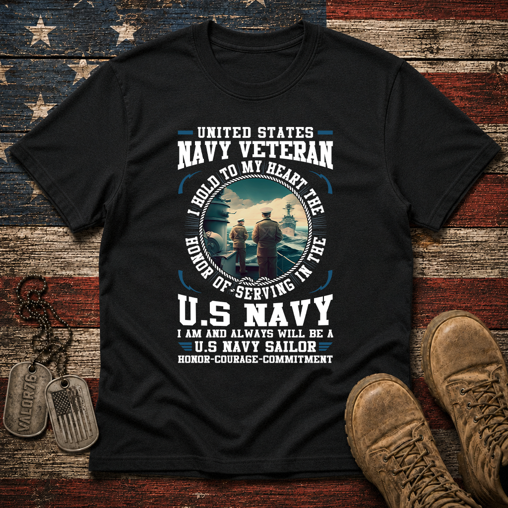 Navy Sailor Honor Courage Commitment Classic Tee
