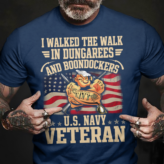 I Walked The Walk Navy Dad Classic T-Shirt