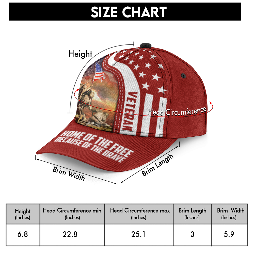 Home Of The Free Because Of The Brave Classic Cap