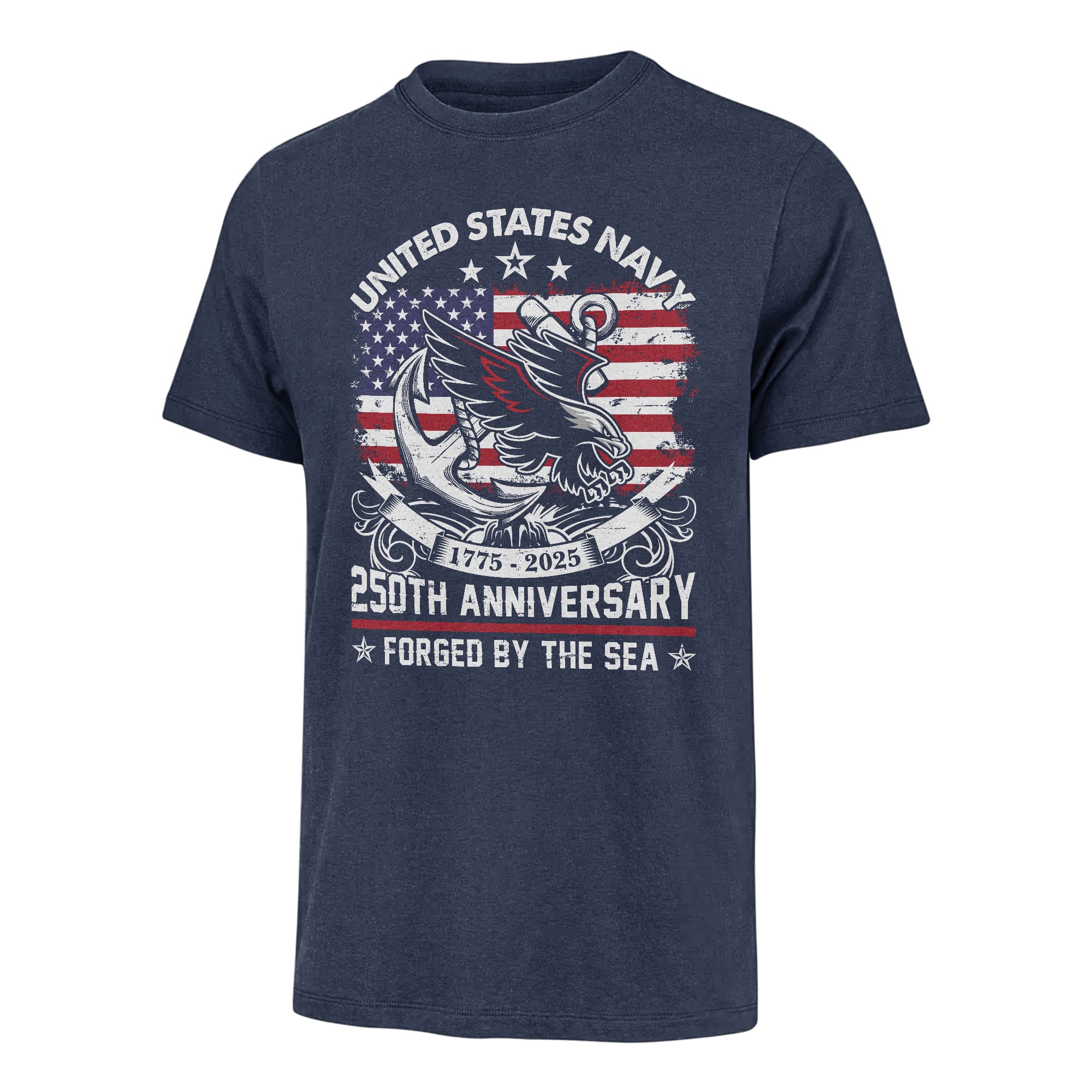 Navy 250th Anniversary Classic T-shirt