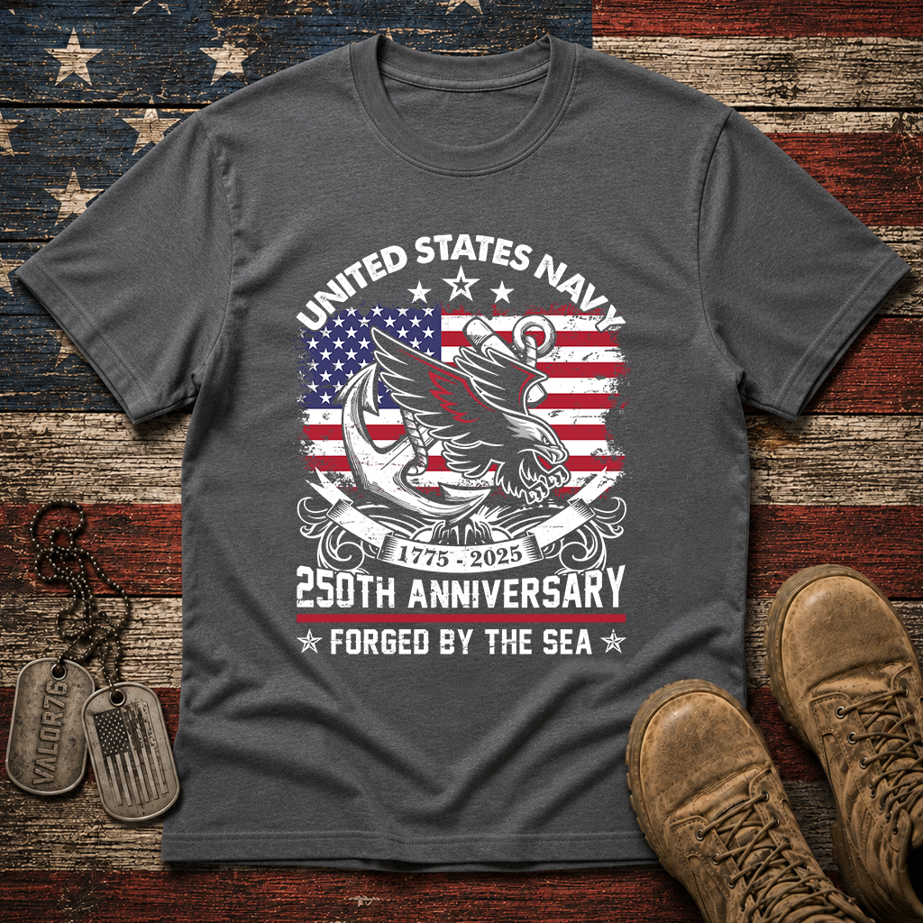 Navy 250th Anniversary Classic Tee