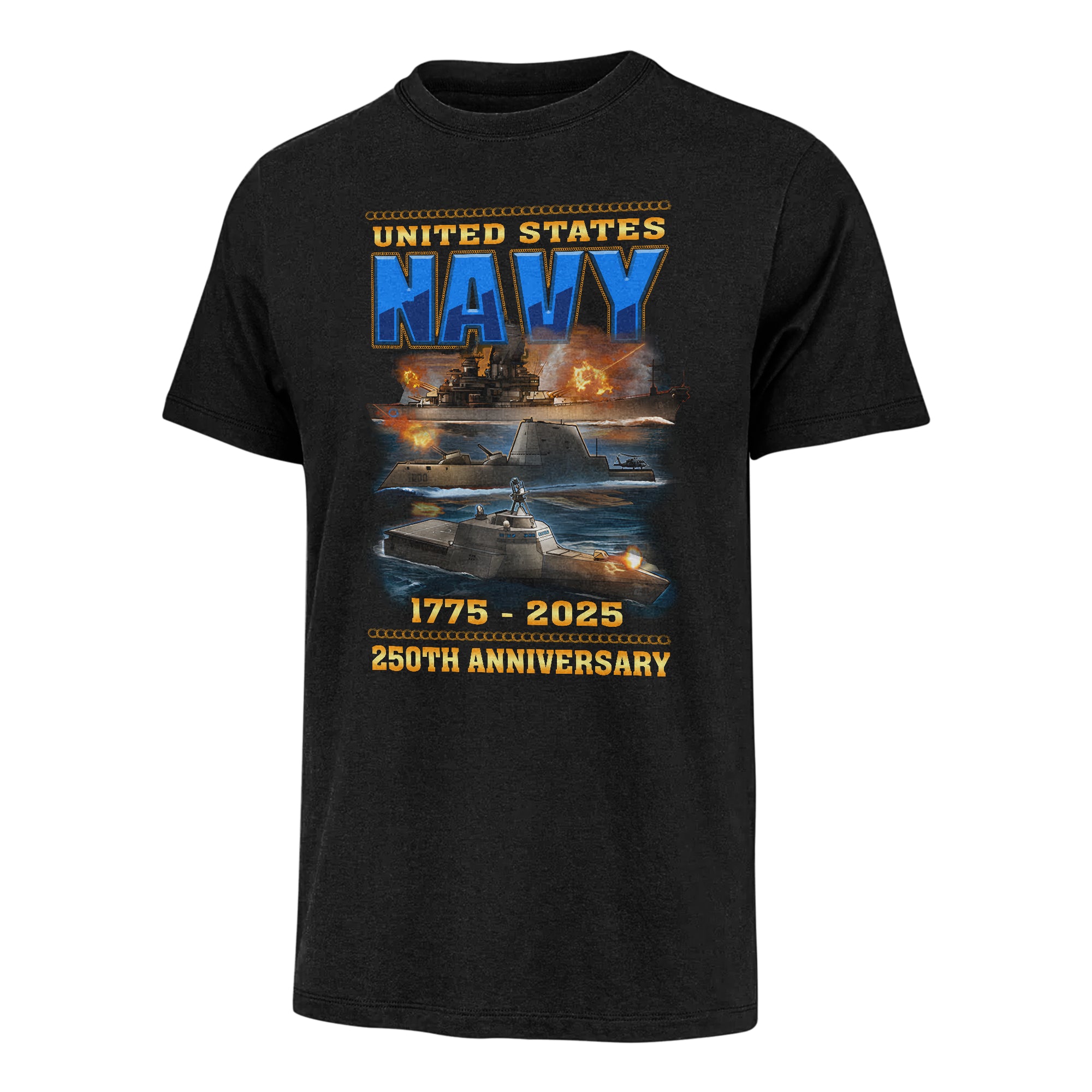 Navy 250th Anniversary Classic T-shirt