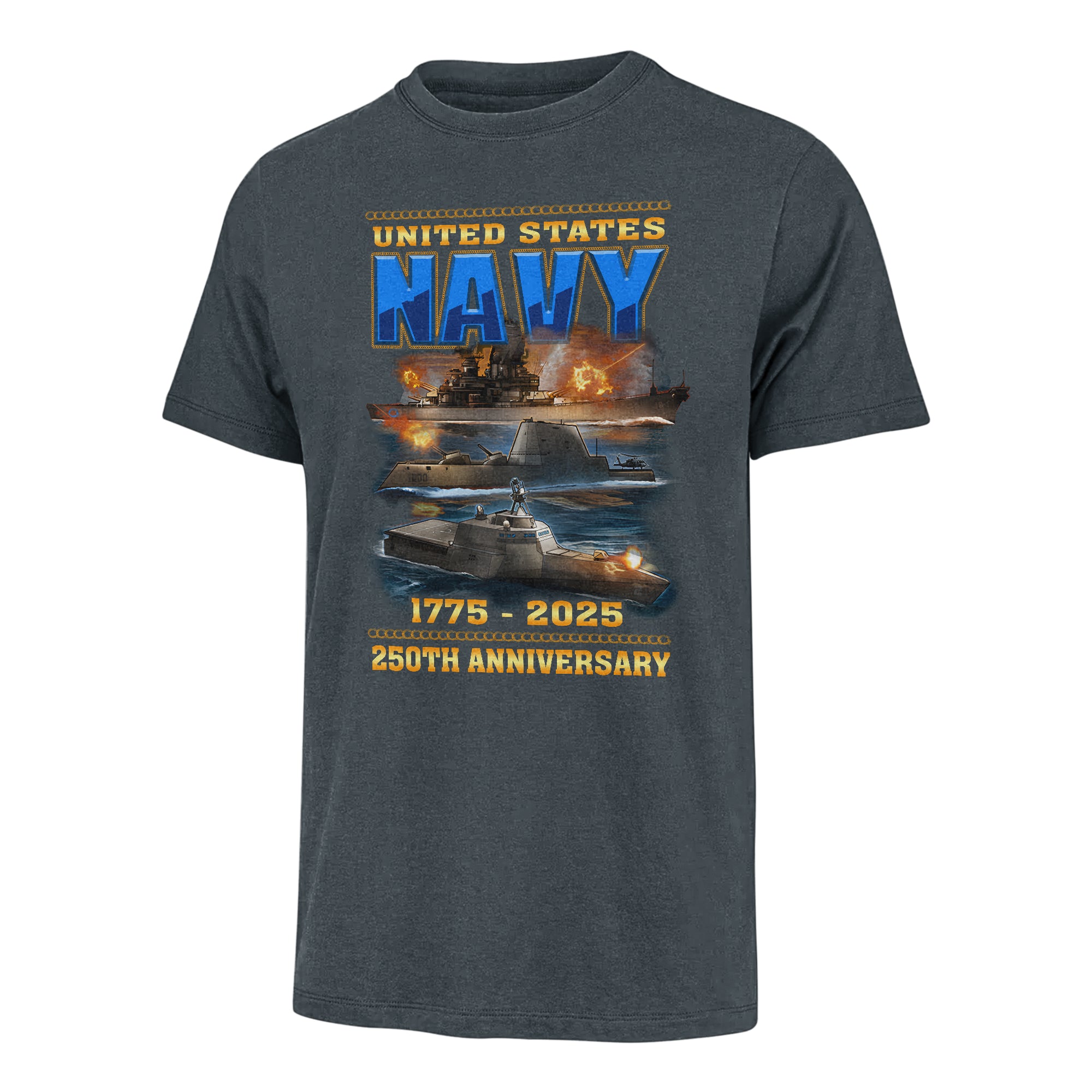 Navy 250th Anniversary Classic T-shirt