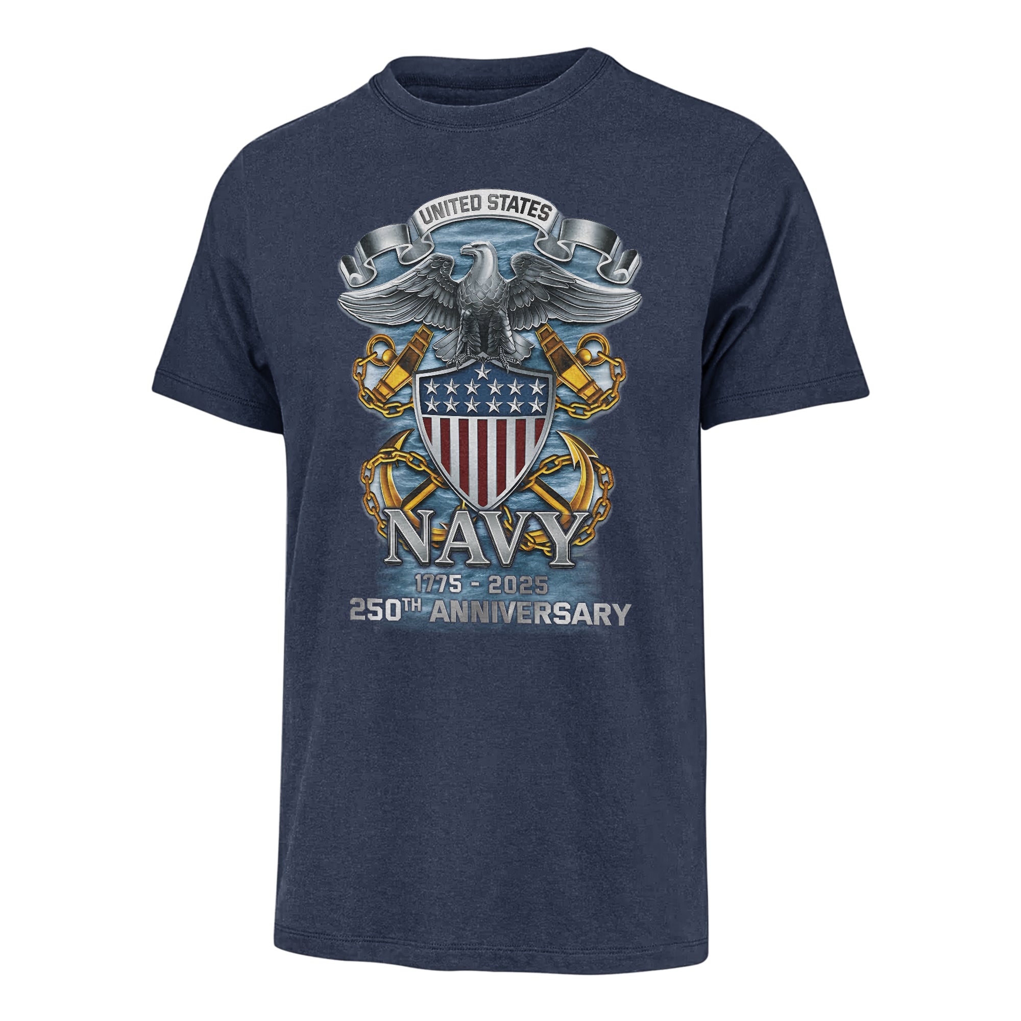 Navy 250th Anniversary Classic T-shirt