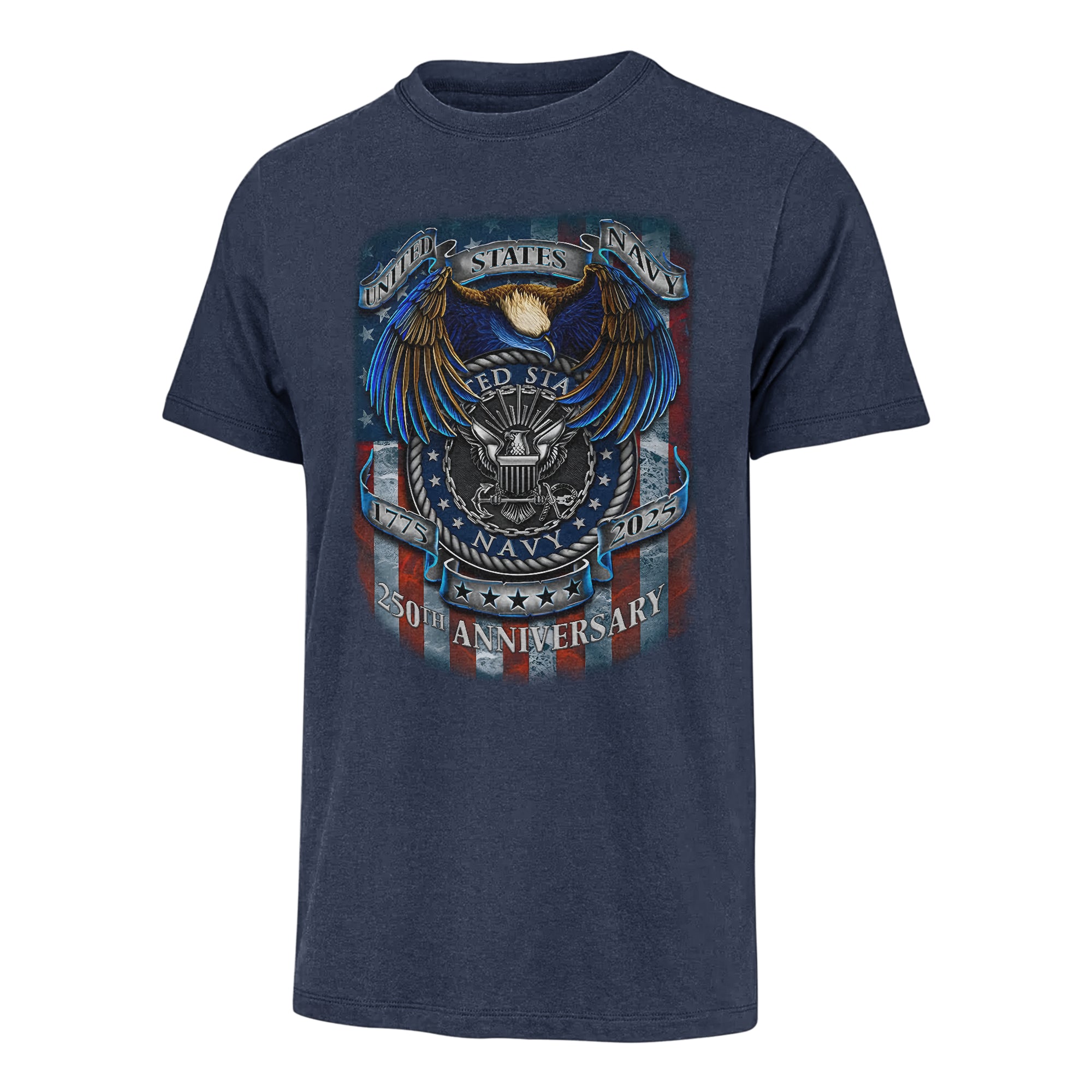 Navy 250th Anniversary Classic T-shirt