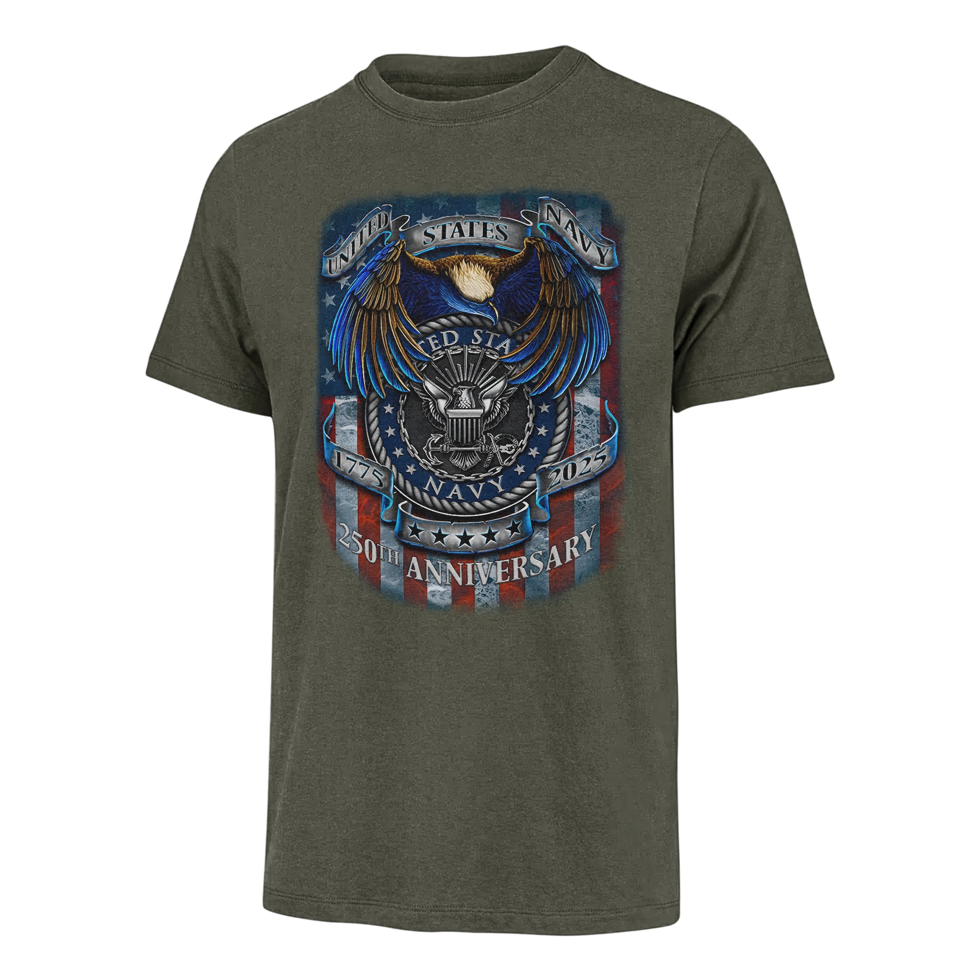 Navy 250th Anniversary Classic T-shirt