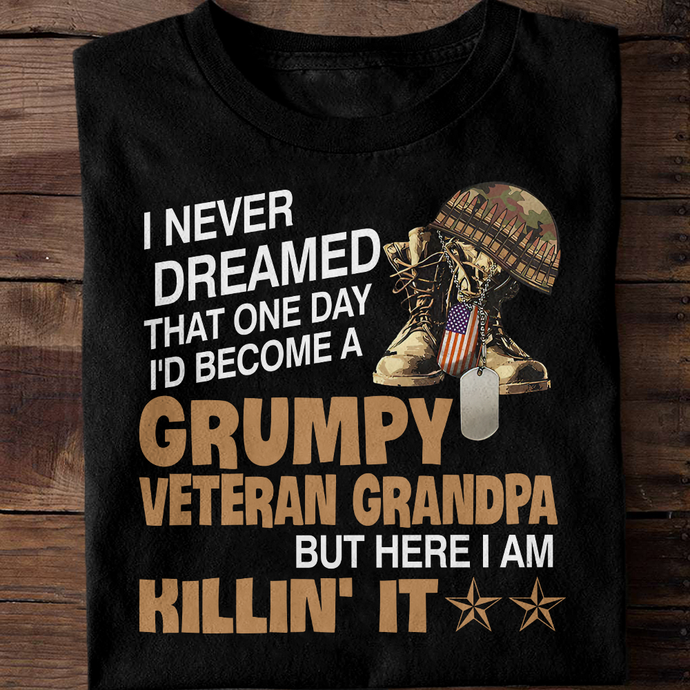 Grumpy Veteran Grandpa Classic T-Shirt