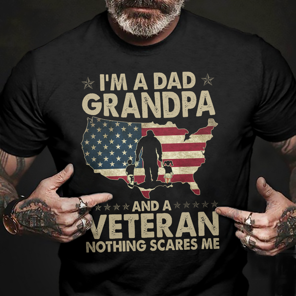 I Am A Dad Grandpa And a Veteran Classic T-Shirt