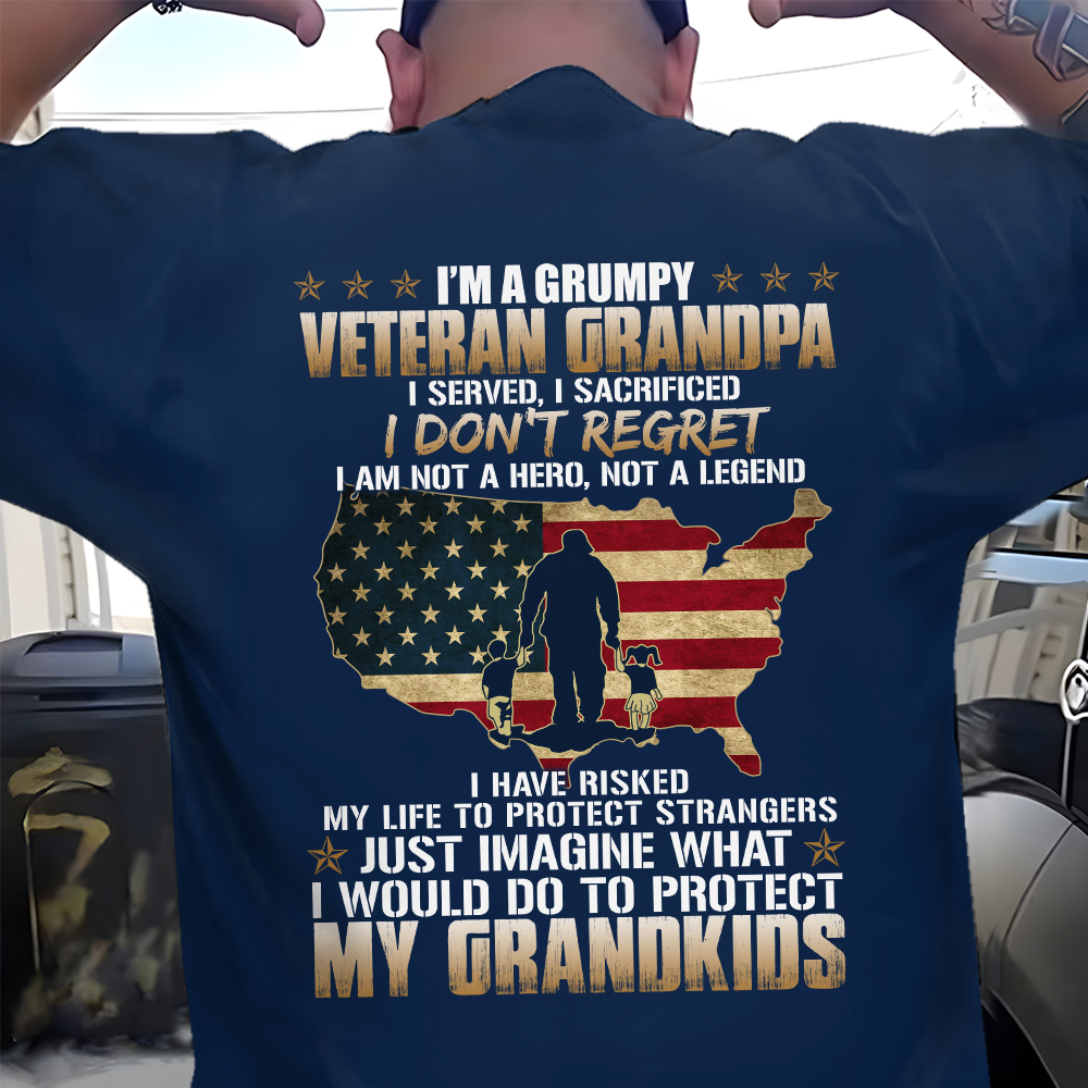 I'm A Grumpy Veteran Grandpa Classic T-Shirt