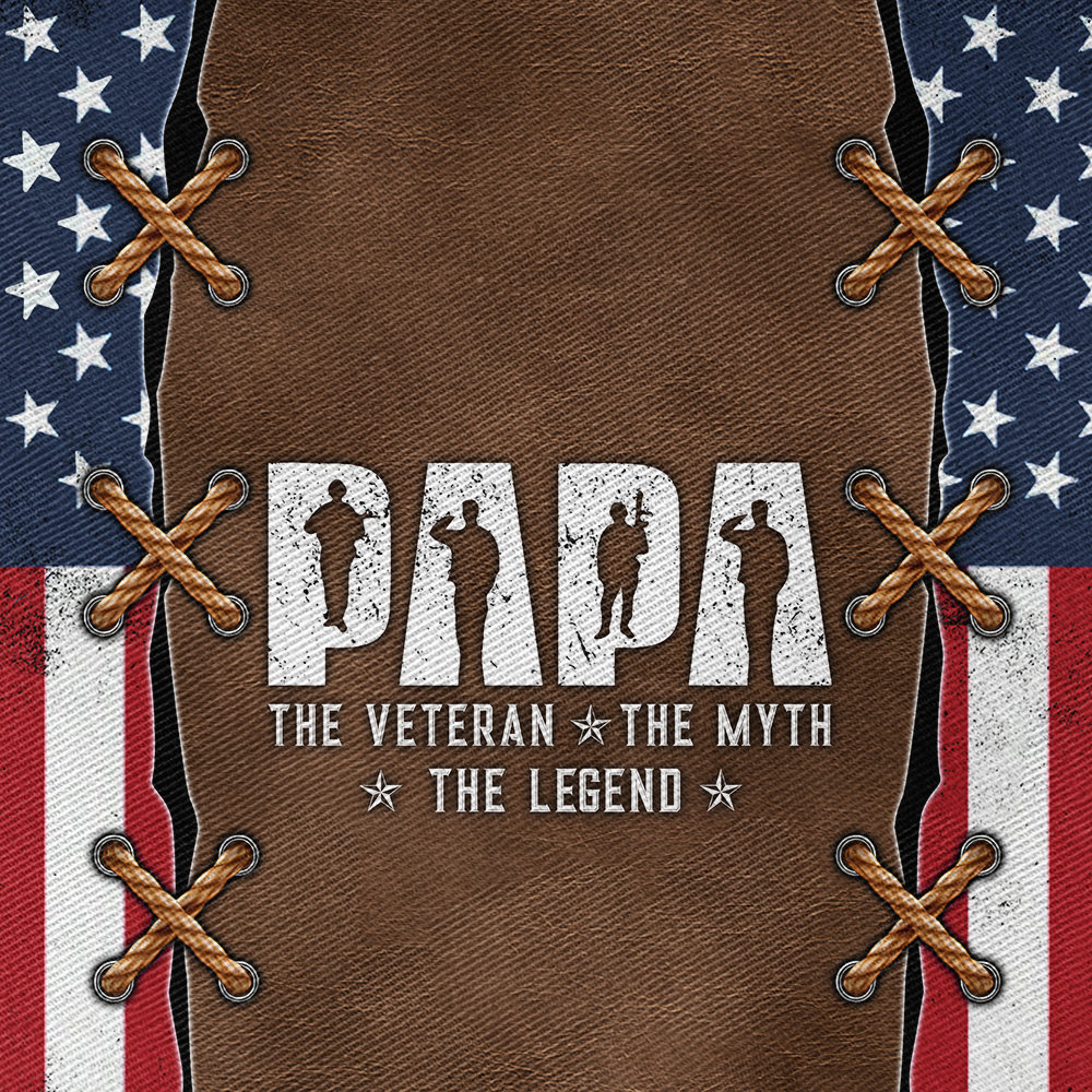 Papa The Veteran The Myth The Legend Classic Cap