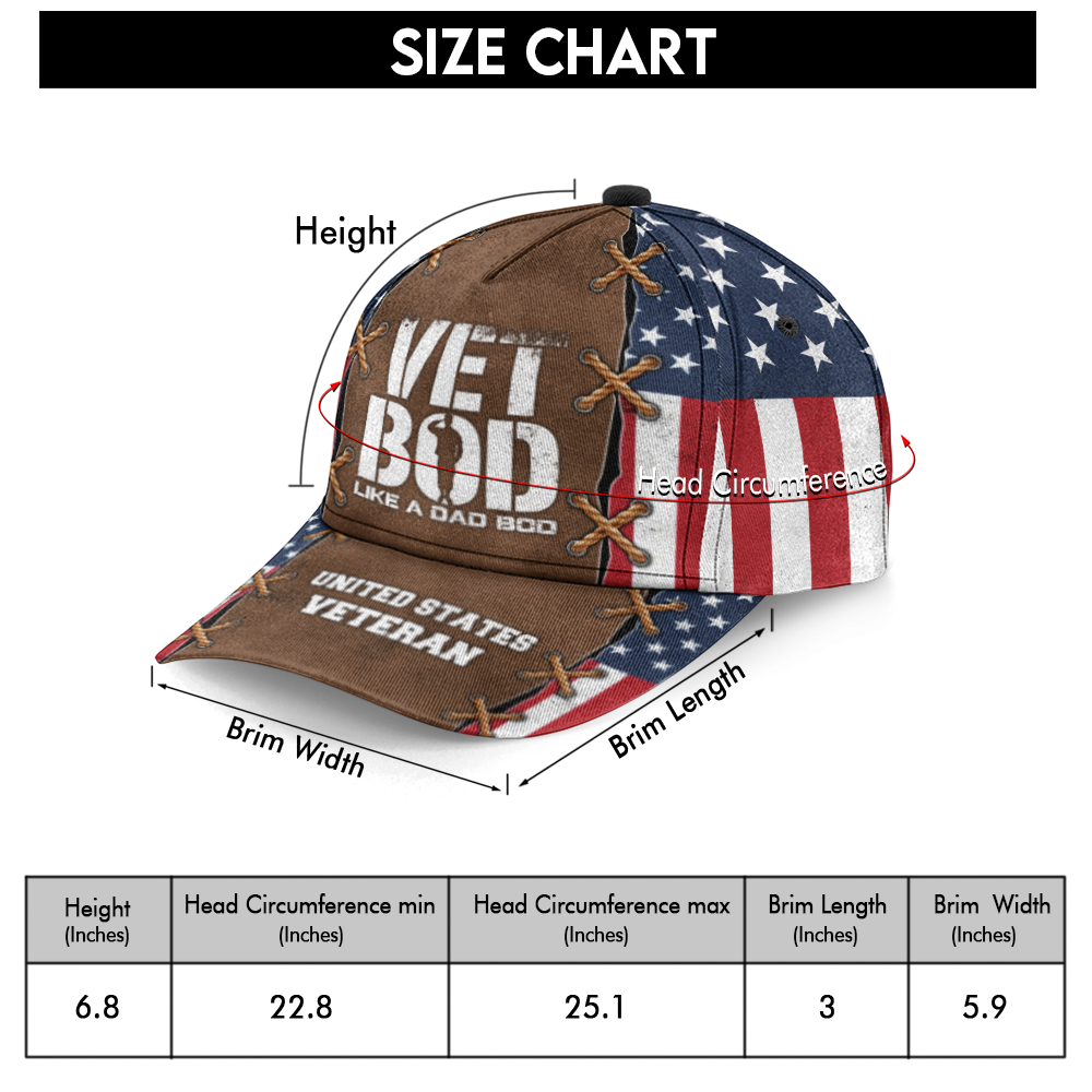 Vet Bod Like A Dad Bod But With More Back Pain Classic Cap