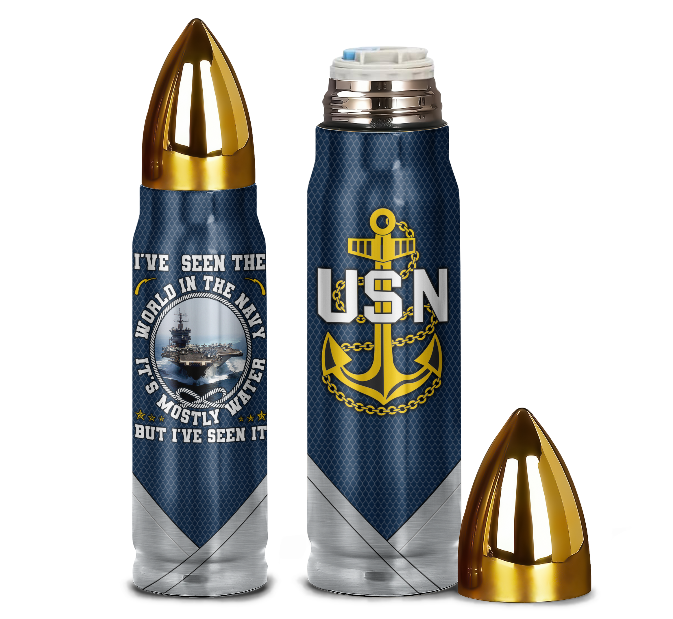 I Have Seen The World In The Navy Bullet Tumbler