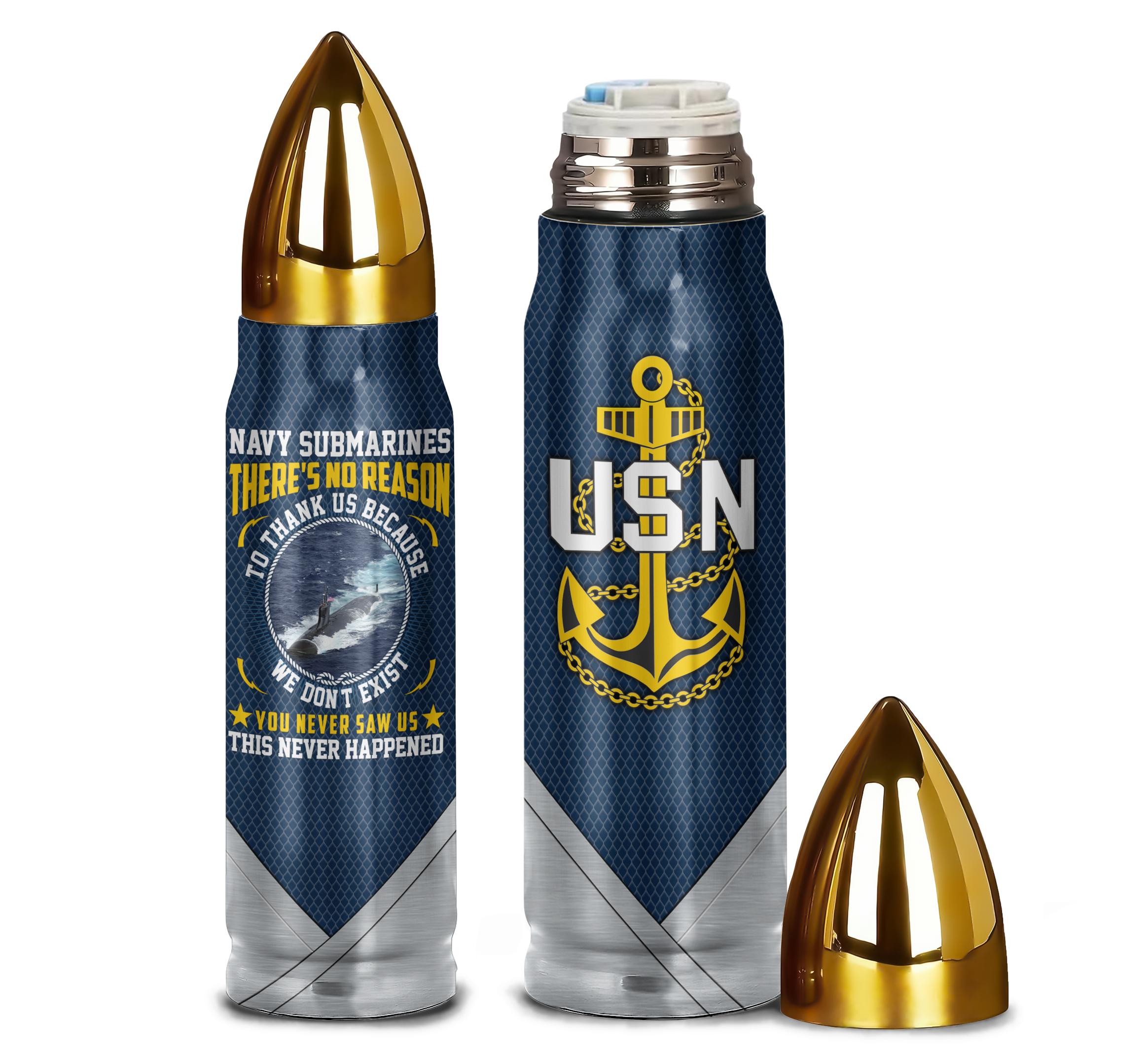 Navy Submarines There's No Reason To Thank Us Bullet Tumbler