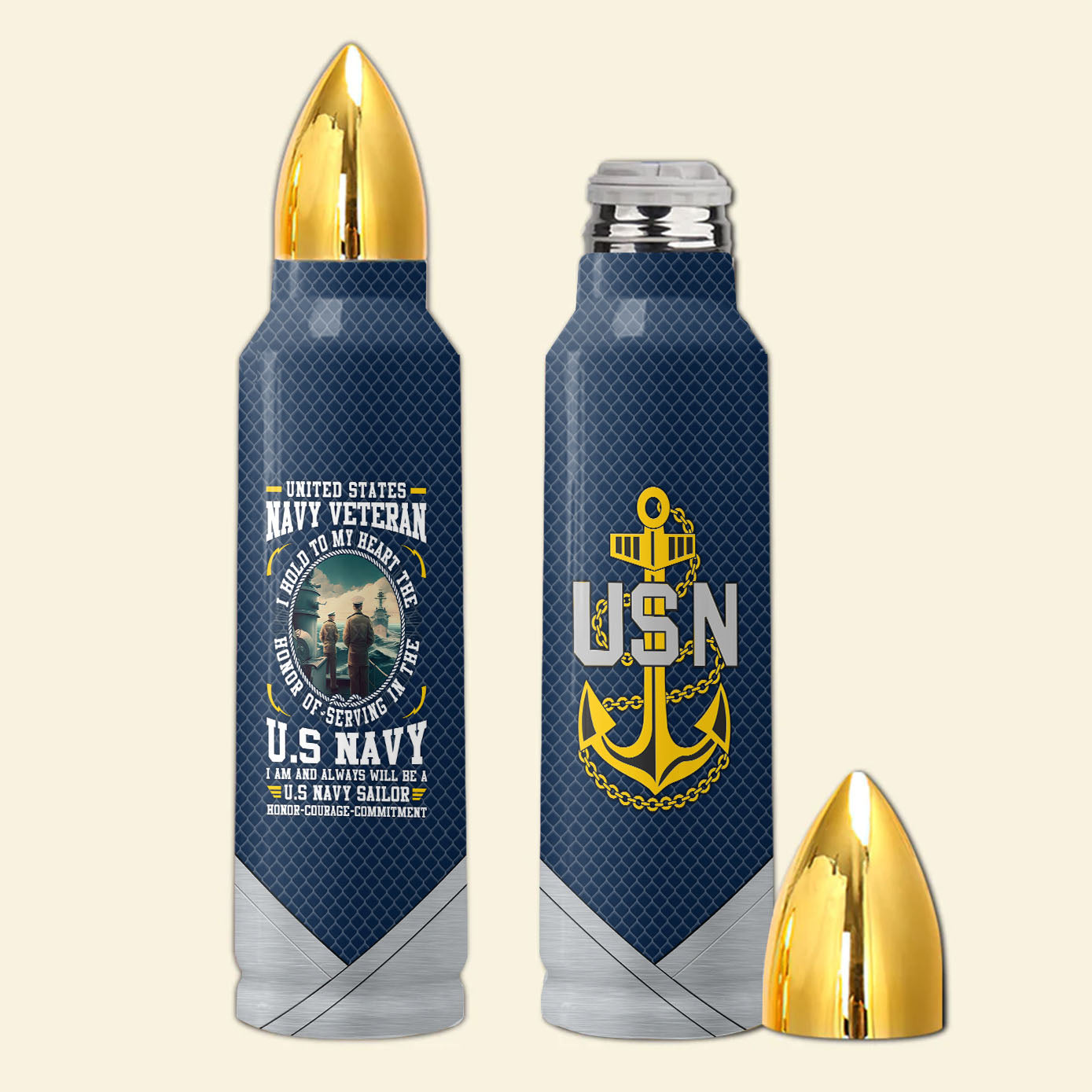 Honor Of Serving In The Navy Bullet Tumbler