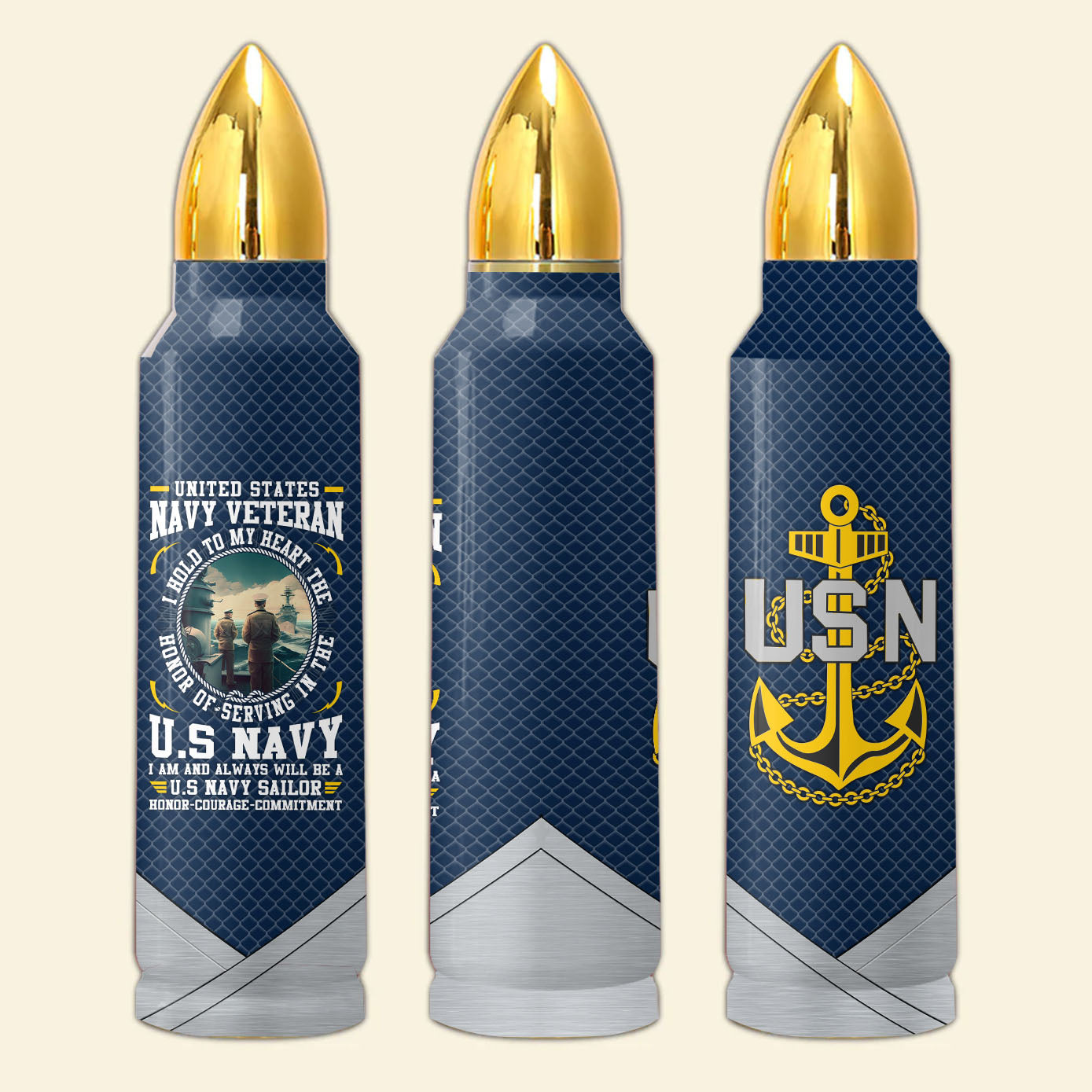 Honor Of Serving In The Navy Bullet Tumbler