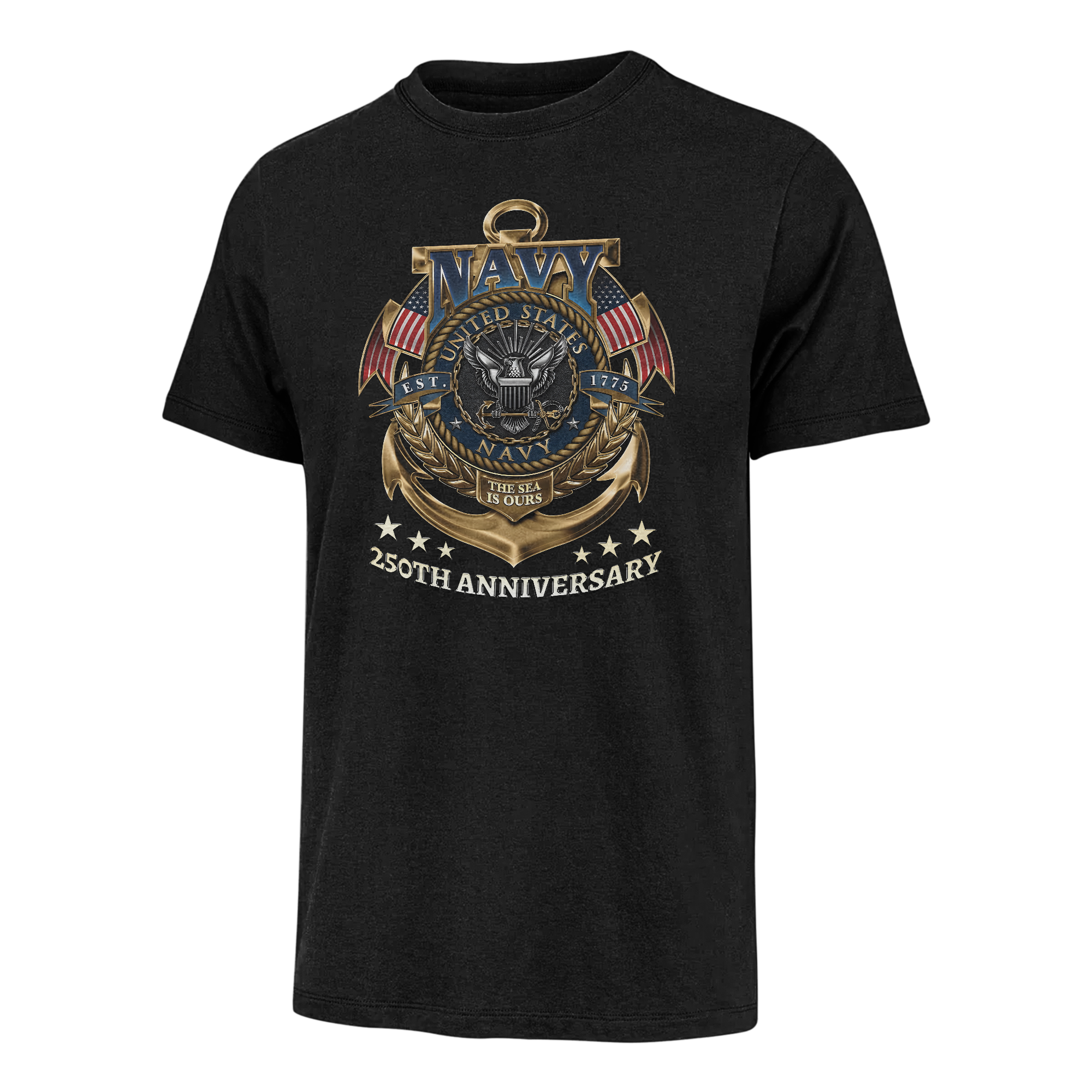 Navy 250th Anniversary Classic T-shirt