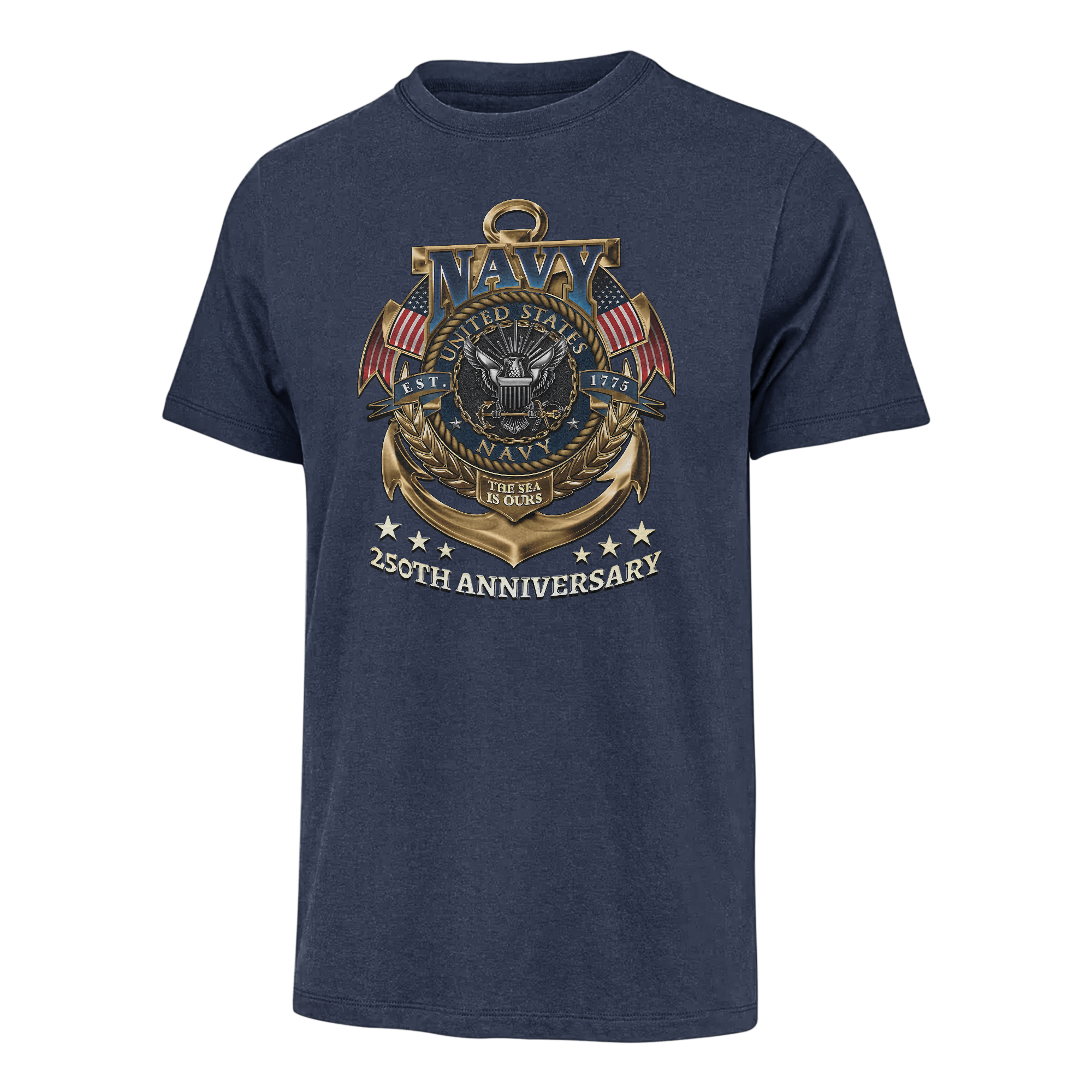 Navy 250th Anniversary Classic T-shirt