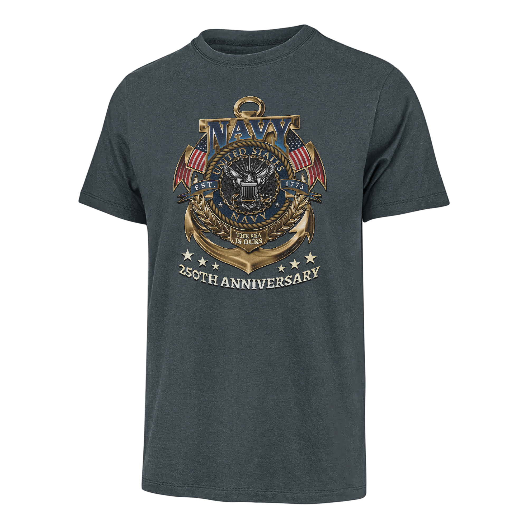 Navy 250th Anniversary Classic T-shirt
