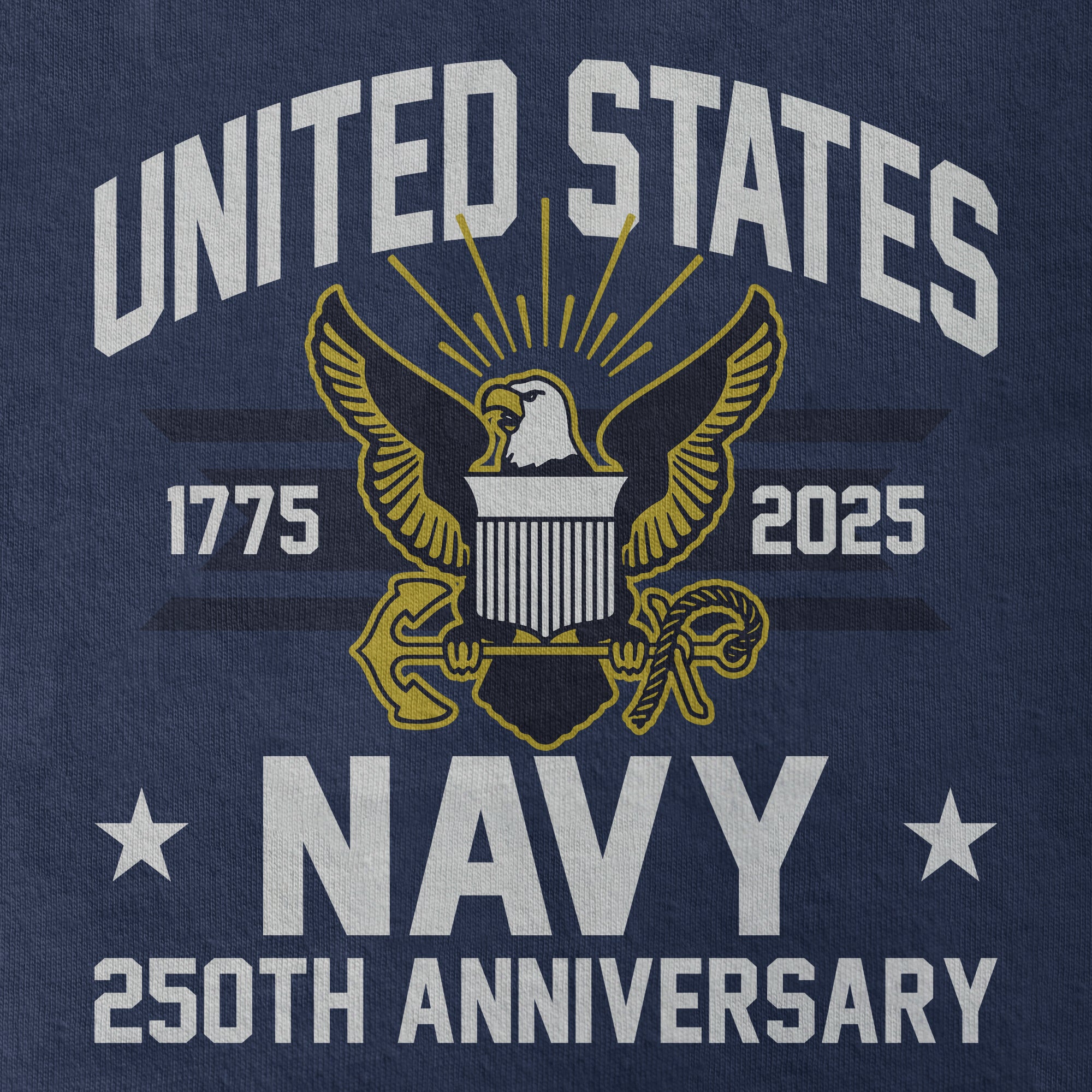 Navy 250th Anniversary Classic T-shirt