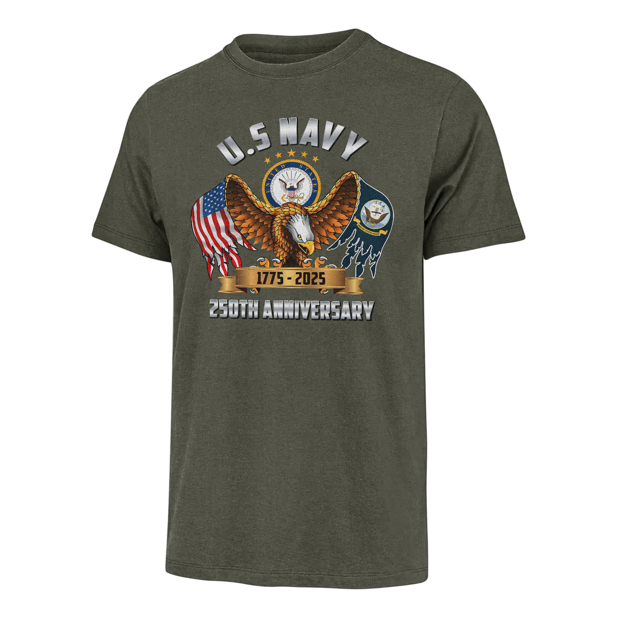 Navy 250th Anniversary Classic T-shirt