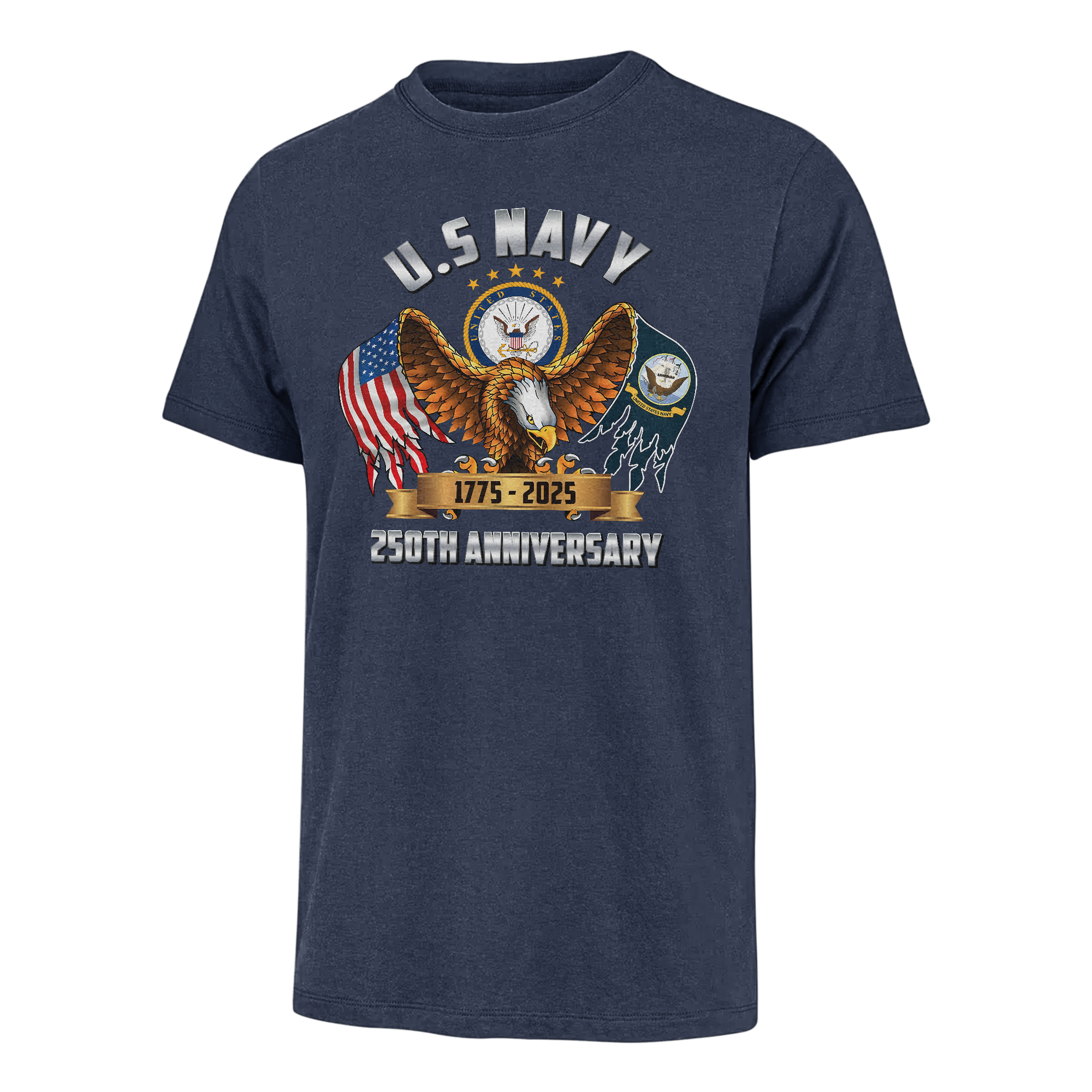 Navy 250th Anniversary Classic T-shirt