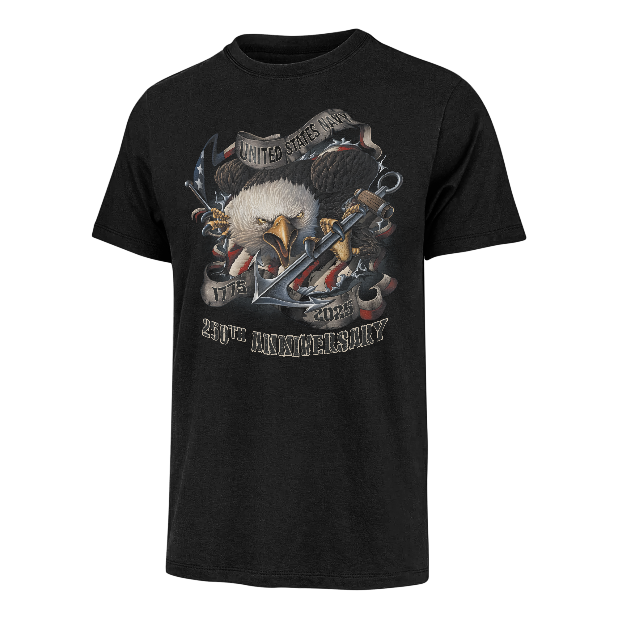 Navy 250th Anniversary Classic T-shirt