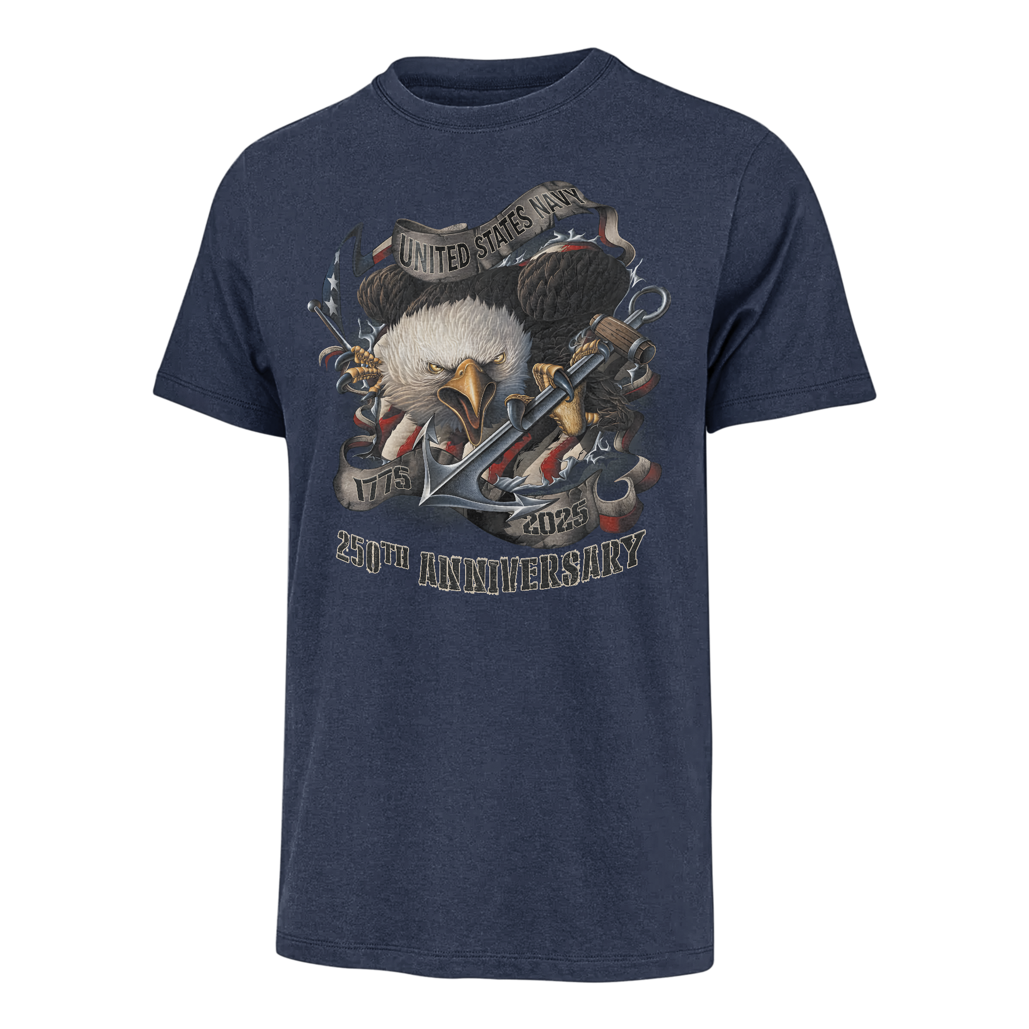 Navy 250th Anniversary Classic T-shirt
