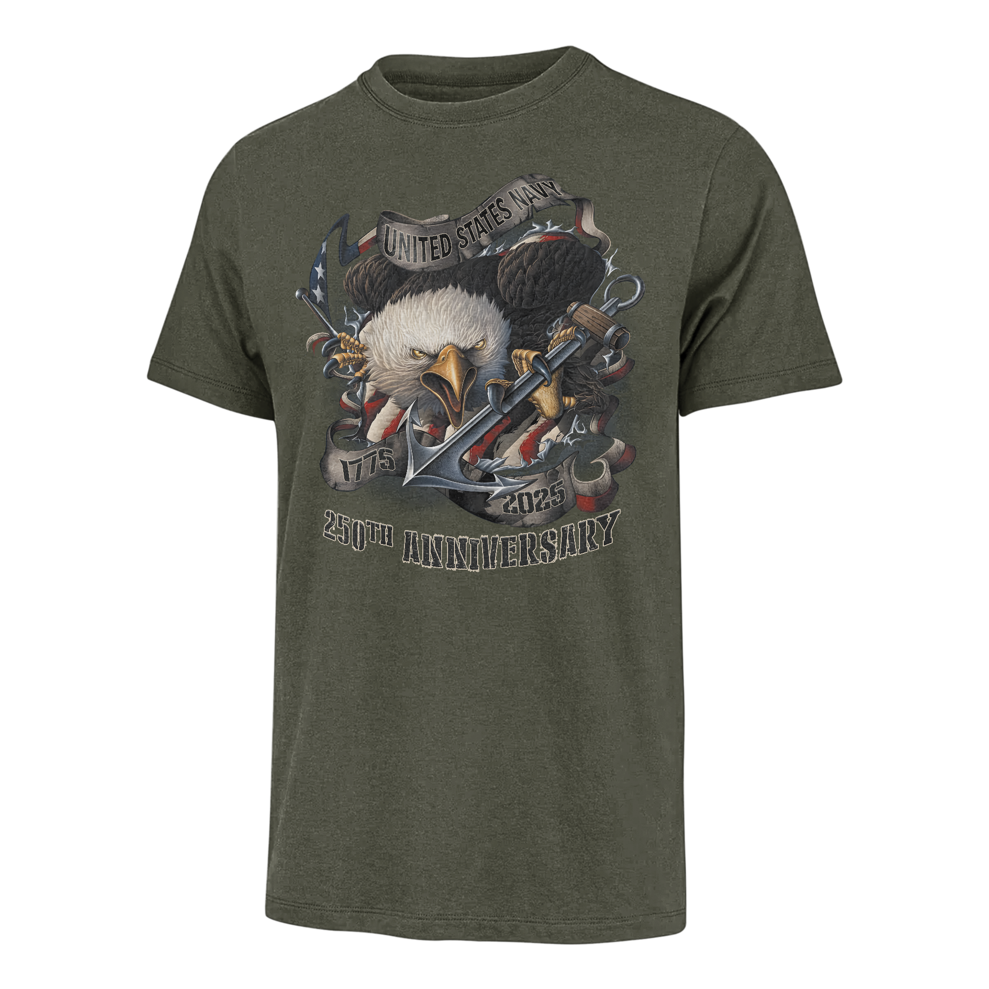 Navy 250th Anniversary Classic T-shirt