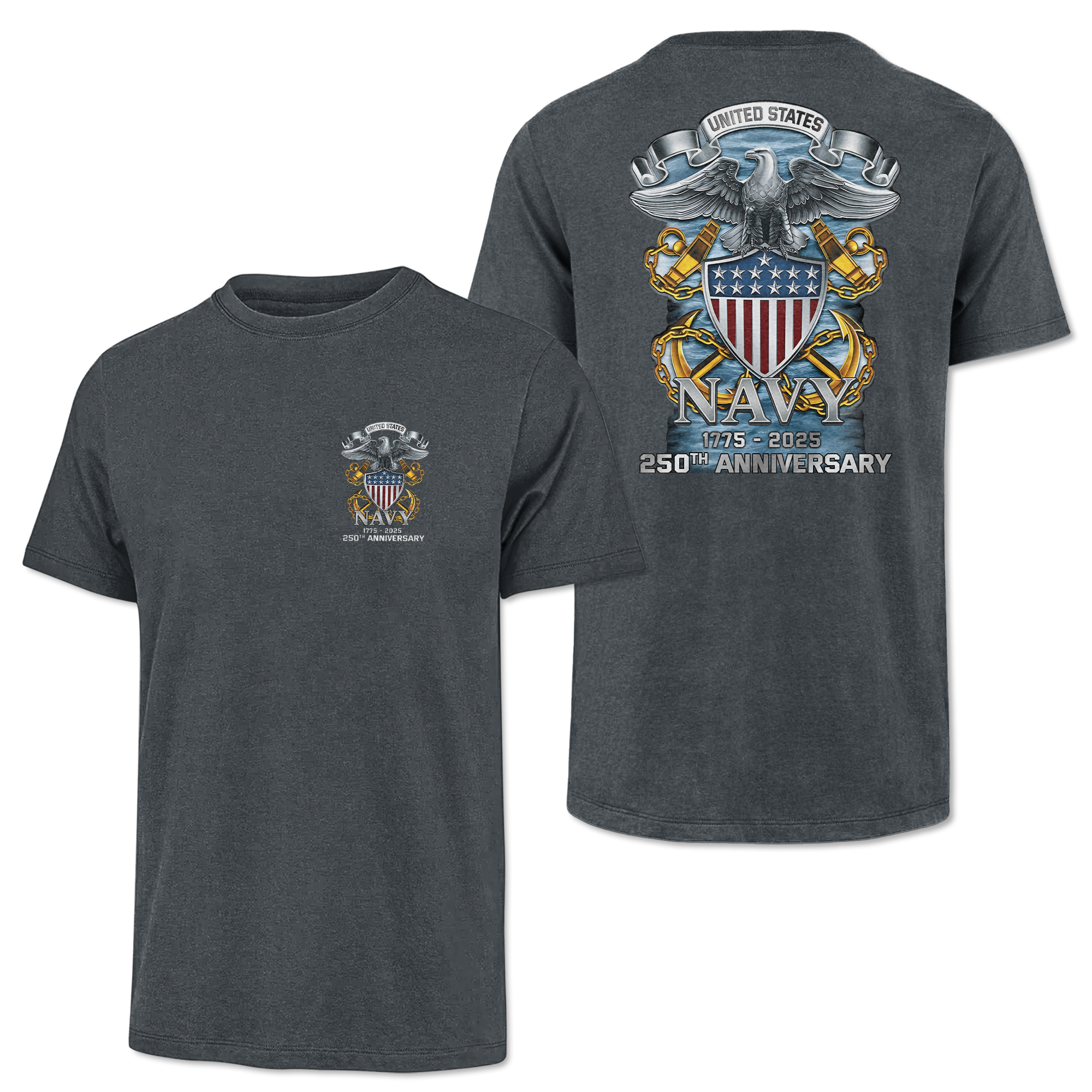 Navy 250th Anniversary Classic Tee