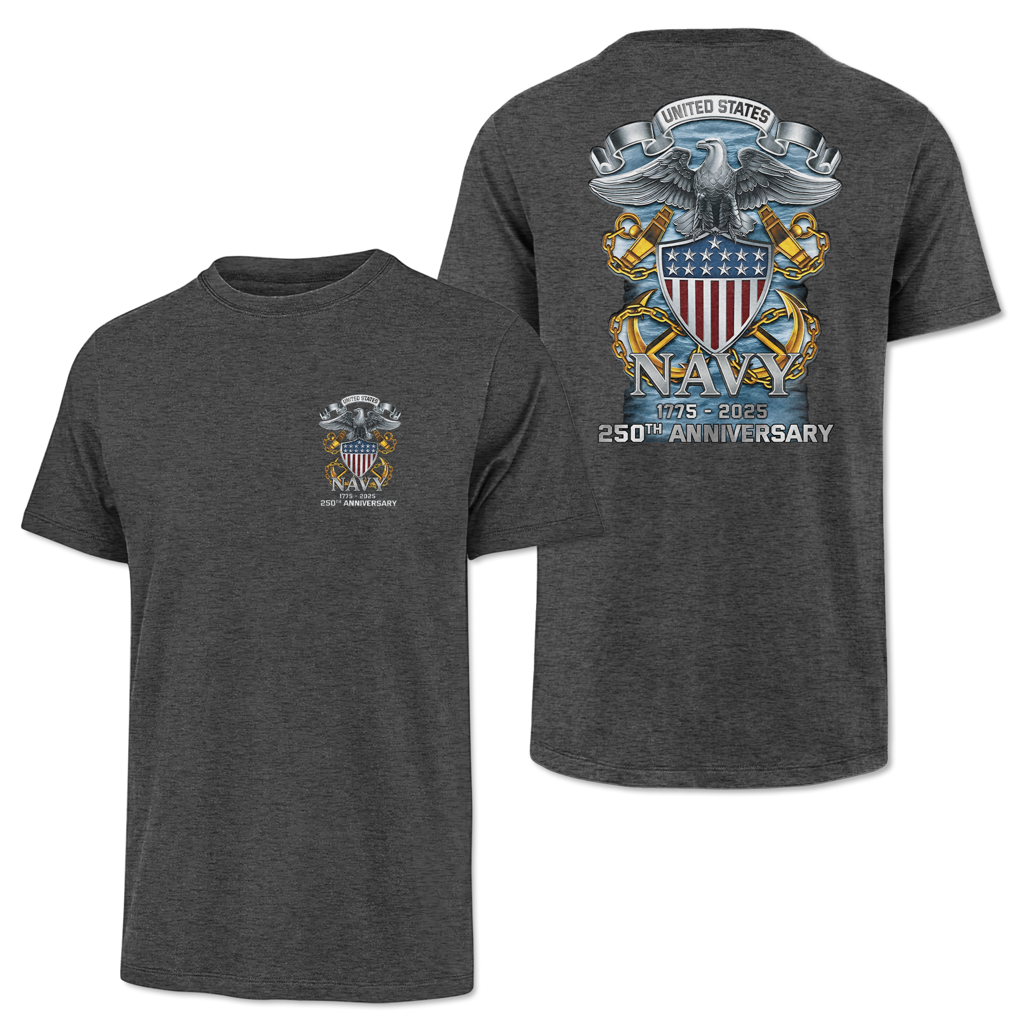 Navy 250th Anniversary Classic Tee