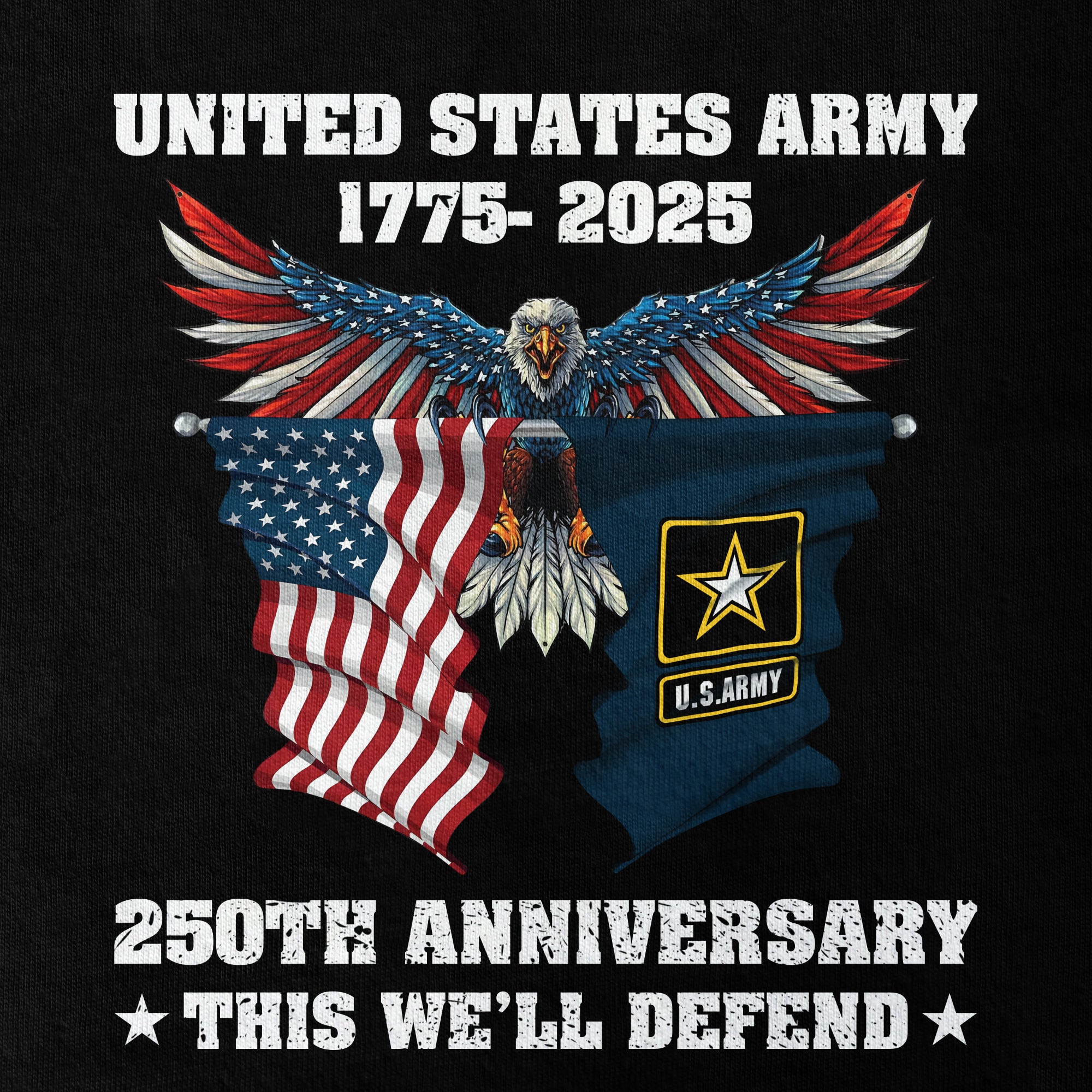 Army 250th Anniversary Double Side Classic T-shirt