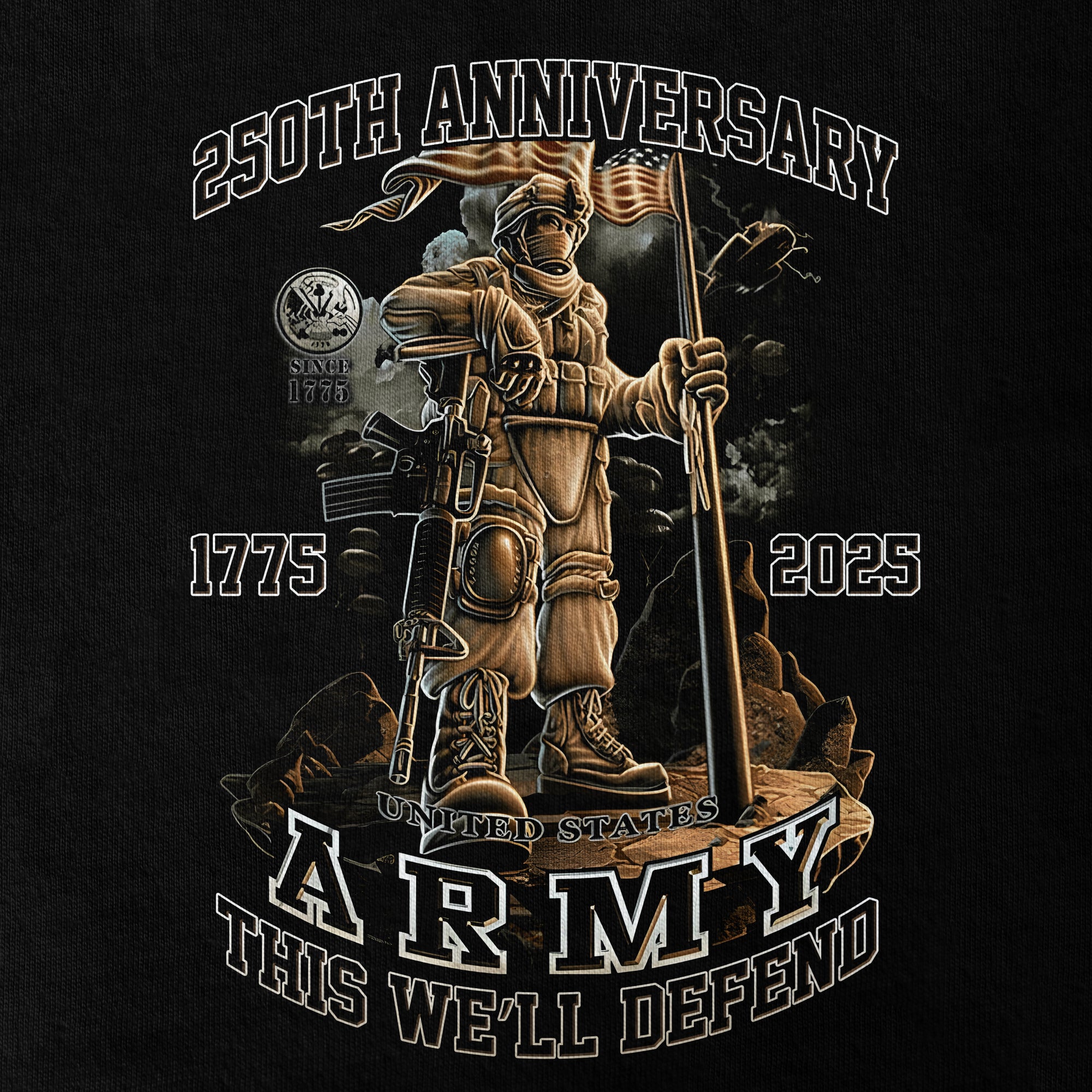 Army 250th Anniversary Double Side Classic T-shirt