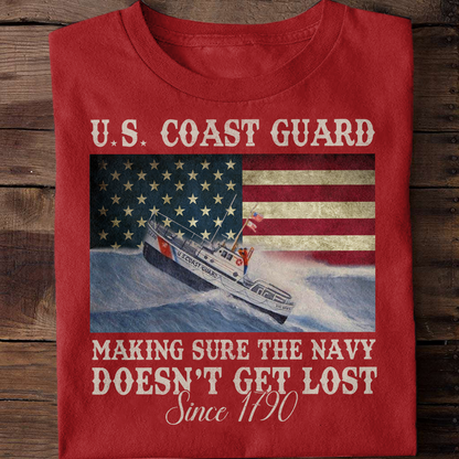 Coast Guard Making Sure The Navy Doesn't Get Lost Classic T-Shirt