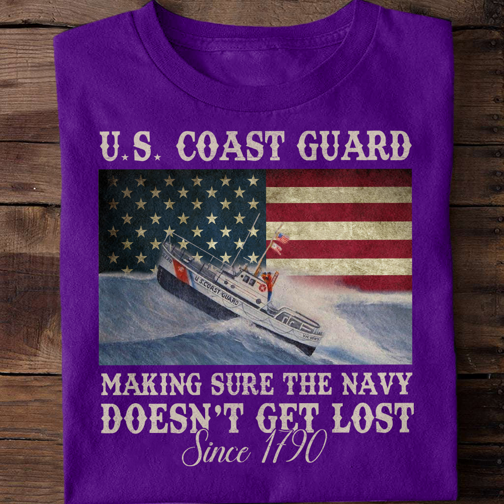 Coast Guard Making Sure The Navy Doesn't Get Lost Classic T-Shirt