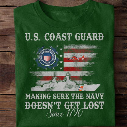 Coast Guard Making Sure The Navy Doesn't Get Lost Classic T-Shirt