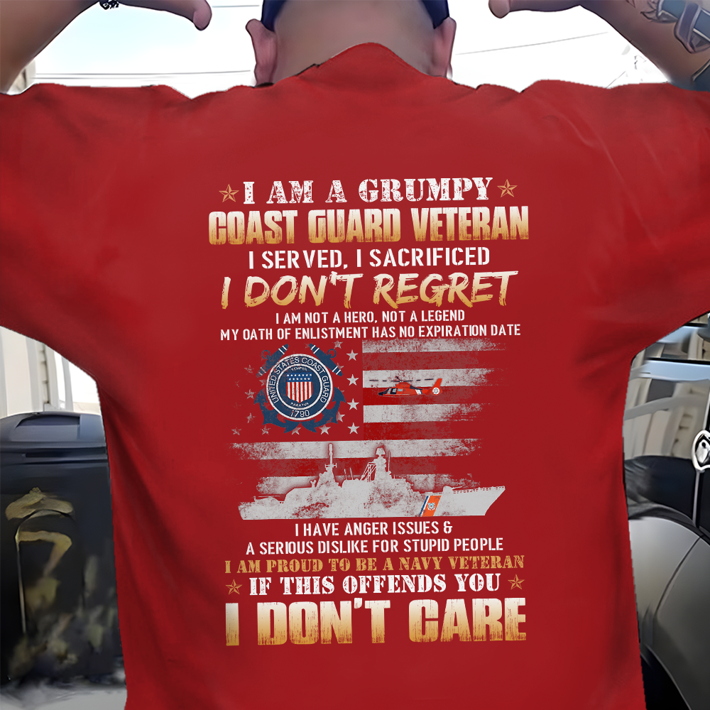 I Am A Grumpy Coast Guard Veteran Classic T-Shirt