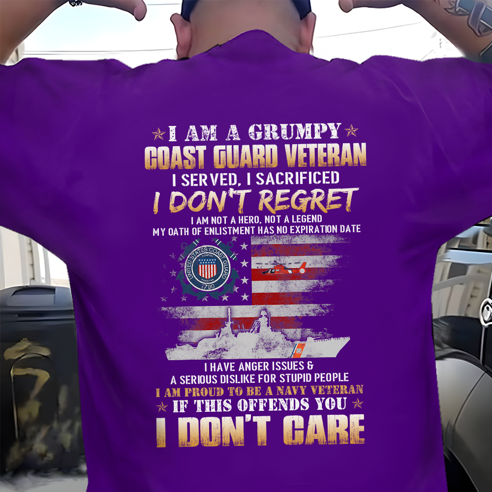 I Am A Grumpy Coast Guard Veteran Classic T-Shirt