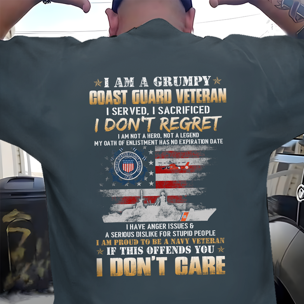 I Am A Grumpy Coast Guard Veteran Classic T-Shirt