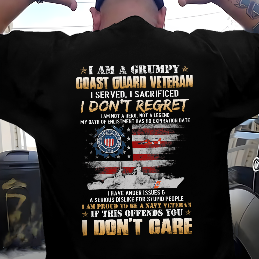 I Am A Grumpy Coast Guard Veteran Classic T-Shirt