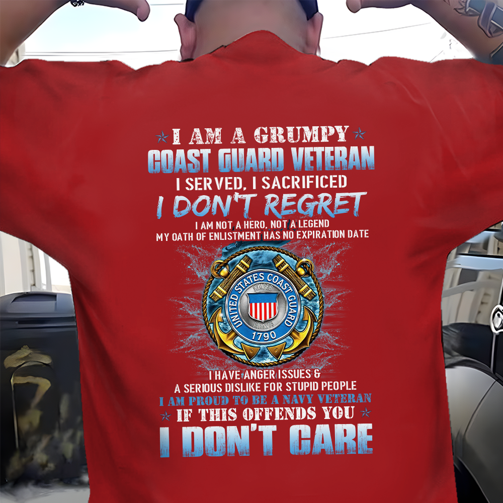 I Am A Grumpy Coast Guard Veteran Classic T-Shirt