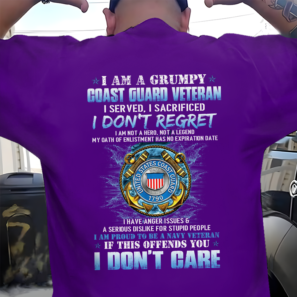 I Am A Grumpy Coast Guard Veteran Classic T-Shirt