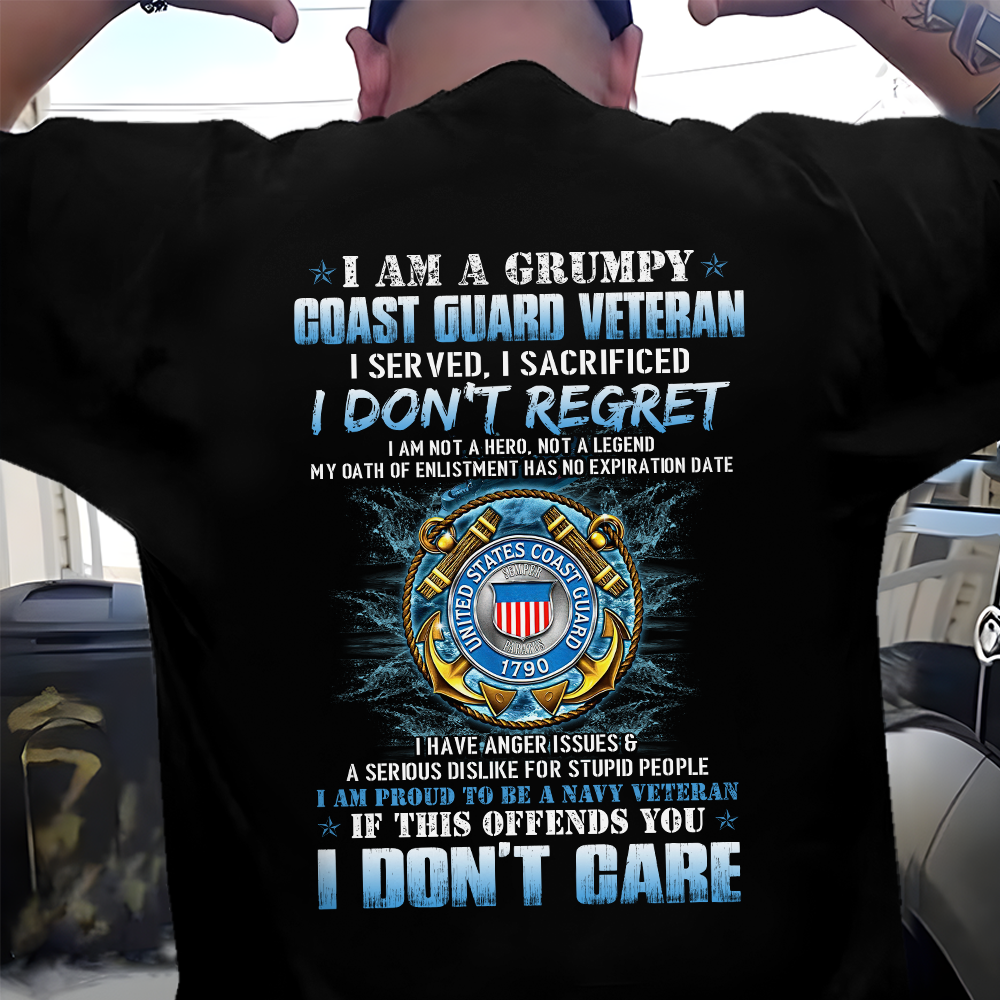 I Am A Grumpy Coast Guard Veteran Classic T-Shirt